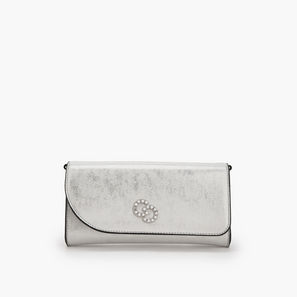 Celeste Textured Crossbody Bag with Detachable Chain Strap-women-image-1
