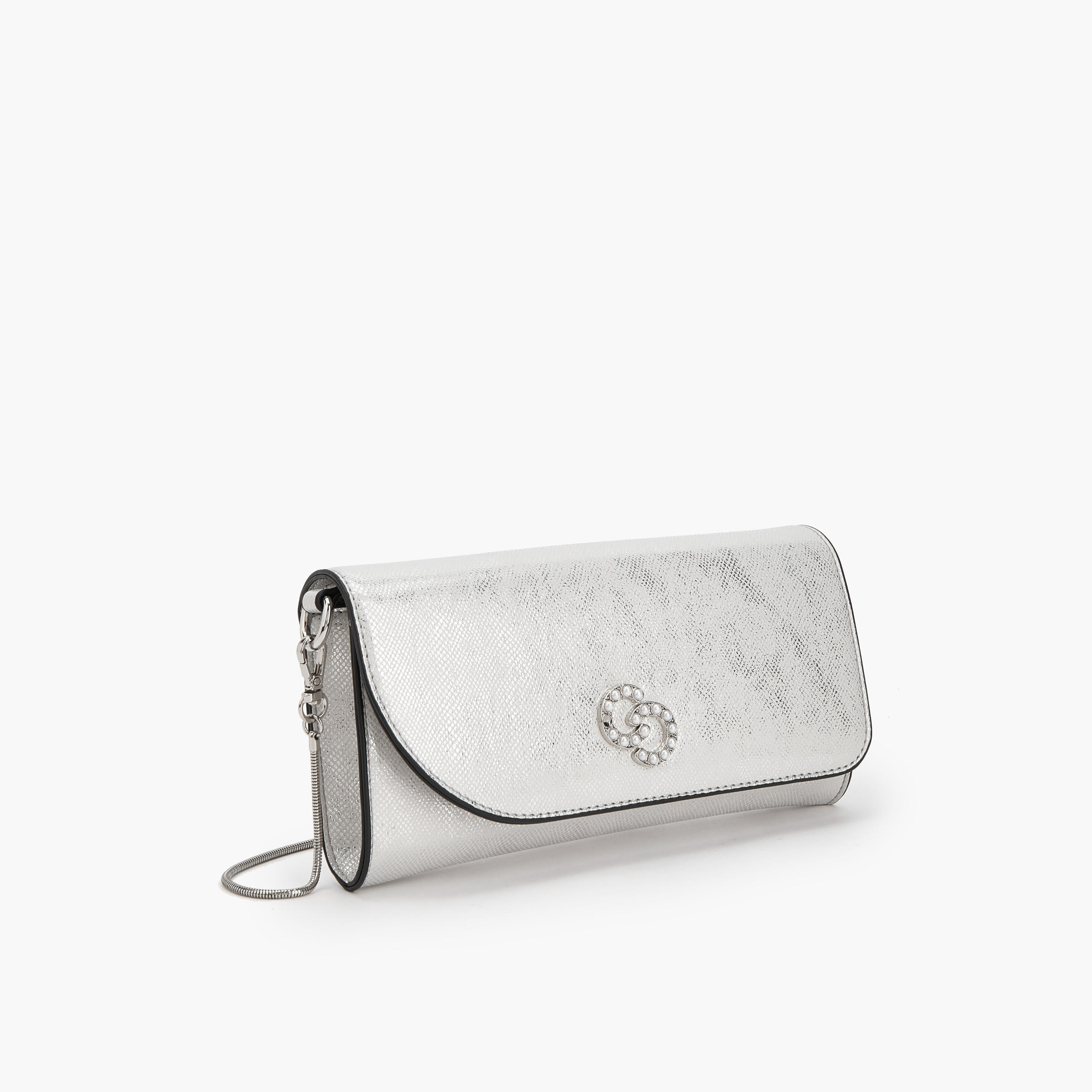 Celeste Textured Crossbody Bag with Detachable Chain Strap-women-bagsandwallets-handbags-image-3