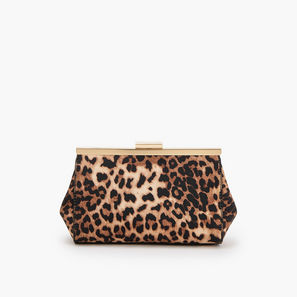 Celeste Animal Print Crossbody Bag with Detachable Chain Strap-women-image-1