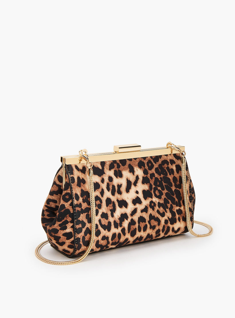 Celeste Animal Print Crossbody Bag with Detachable Chain Strap-women-bagsandwallets-handbags-image-3