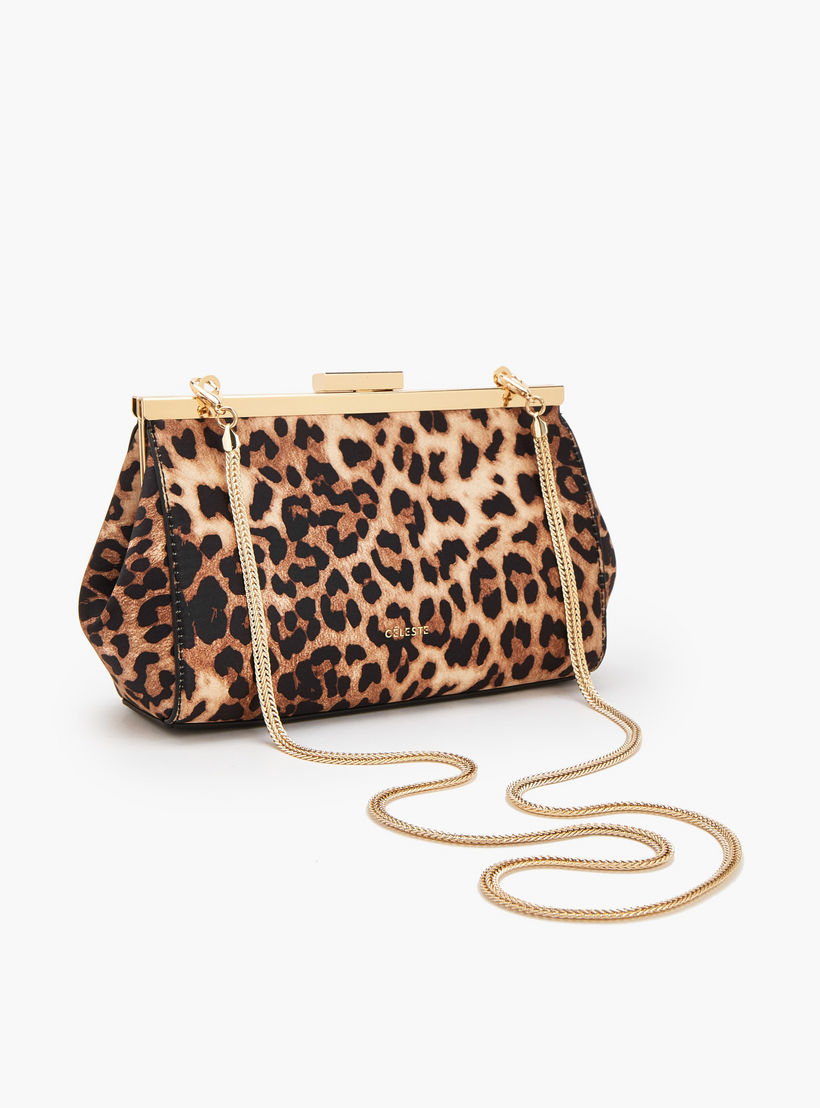 Celeste Animal Print Crossbody Bag with Detachable Chain Strap-women-bagsandwallets-handbags-image-5
