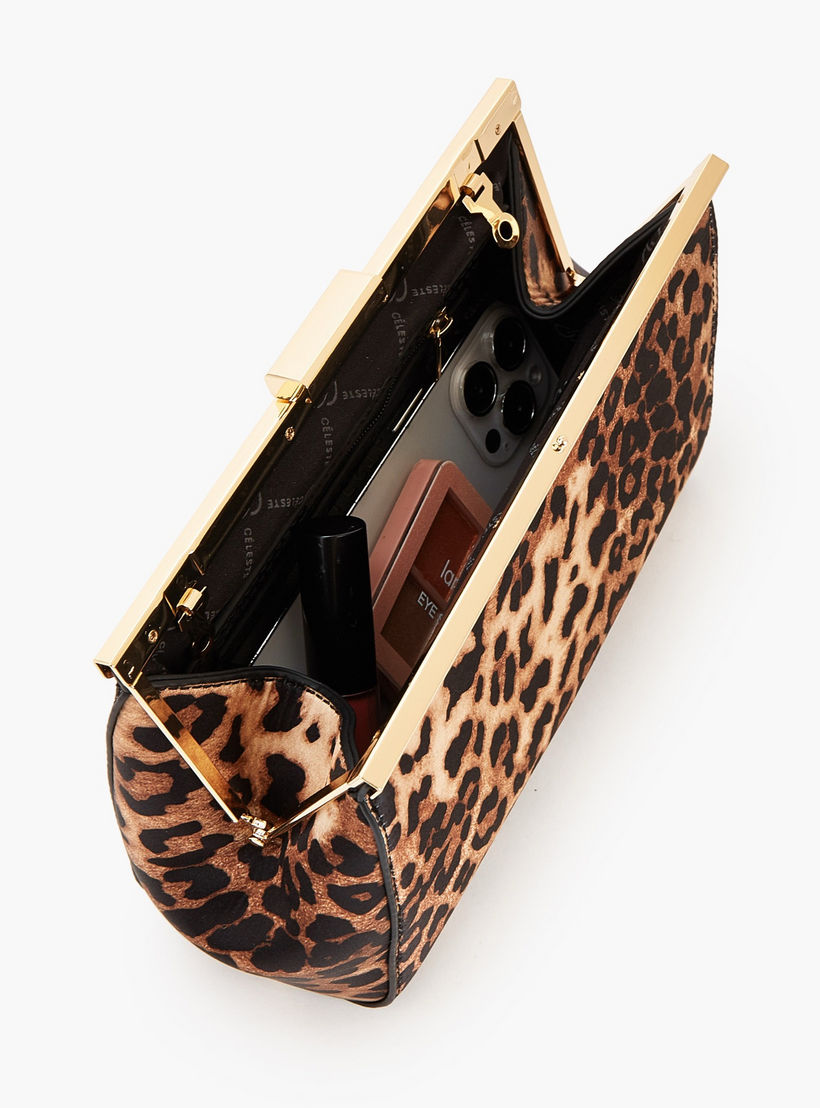 Celeste Animal Print Crossbody Bag with Detachable Chain Strap-women-bagsandwallets-handbags-image-7