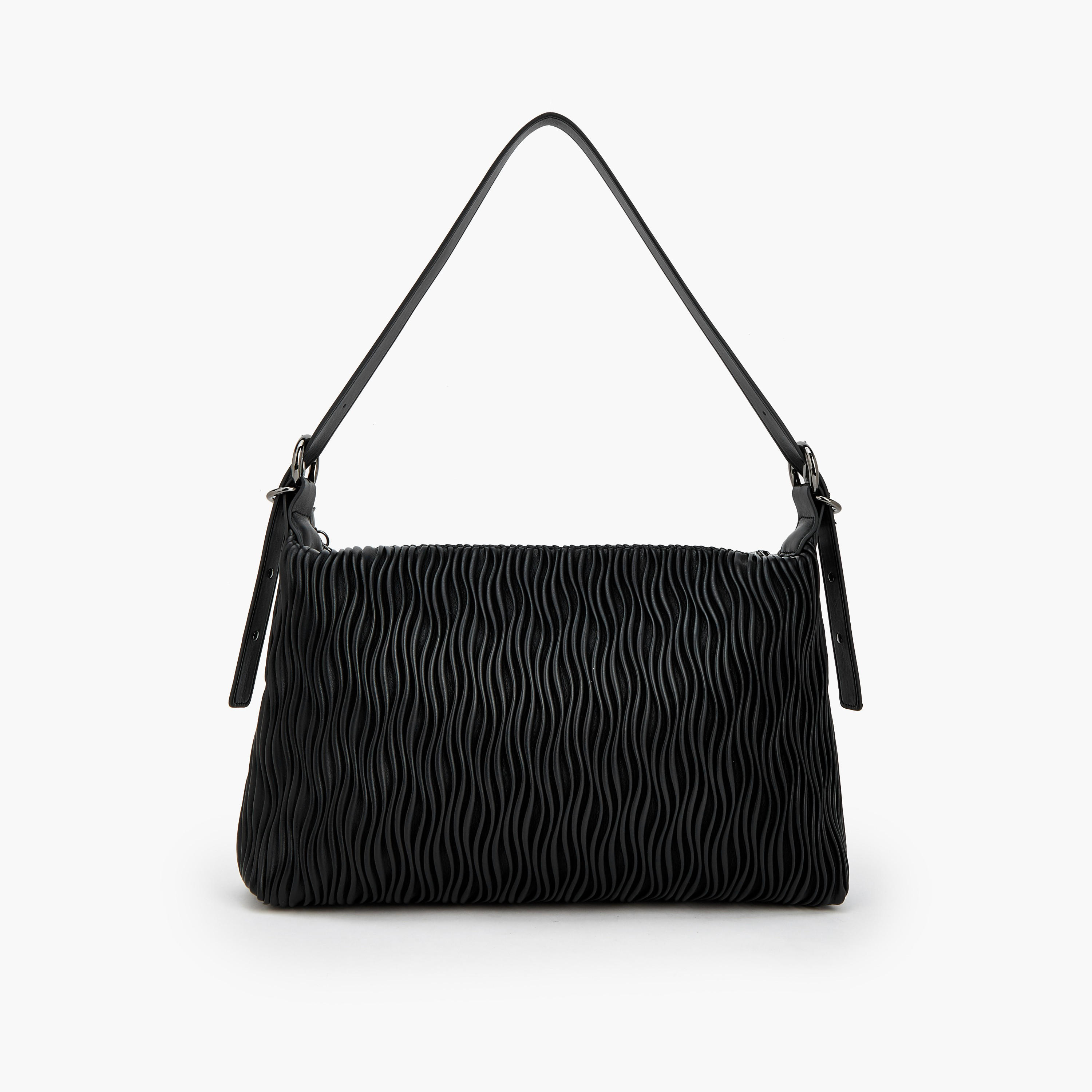 Celeste Textured Shoulder Bag with Adjustable Strap-women-bagsandwallets-handbags-image-4