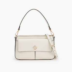 Celeste Logo Detail Crossbody Bag with Detachable Strap-women-image-1
