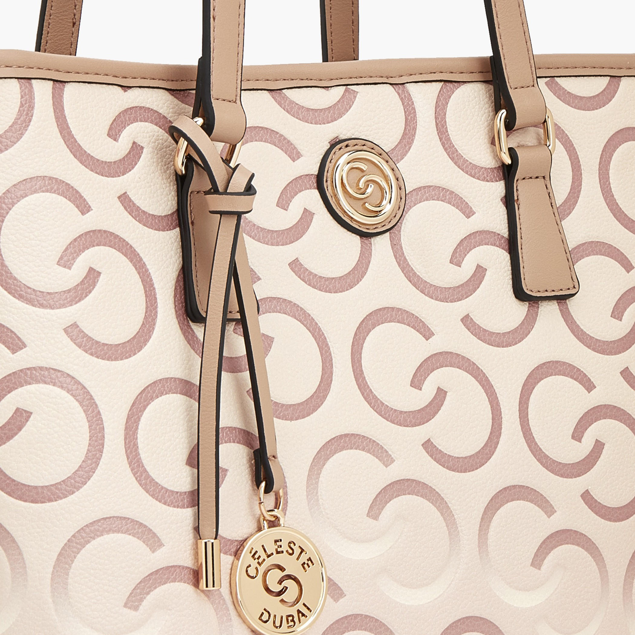 شنطة توتي بطبعات مونوجرام ومقبض مزدوج من سيليست-women-bagsandwallets-handbags-image-3