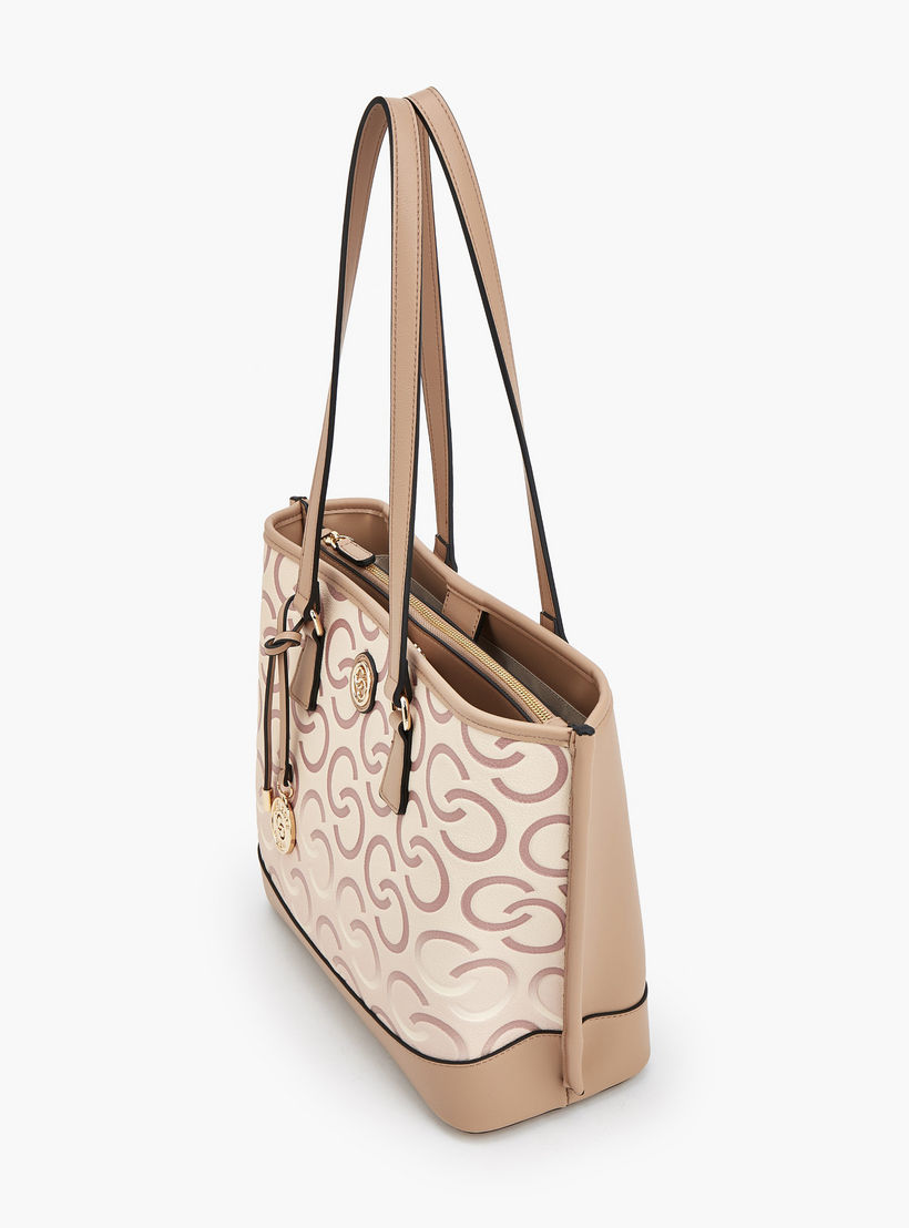 شنطة توتي بطبعات مونوجرام ومقبض مزدوج من سيليست-women-bagsandwallets-handbags-image-5