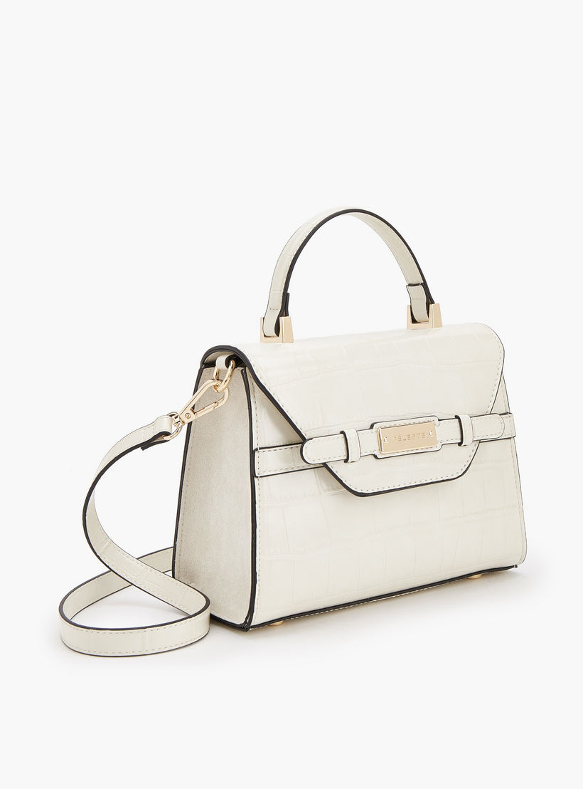Celeste Textured Satchel Bag with Detachable Strap-women-bagsandwallets-handbags-image-3