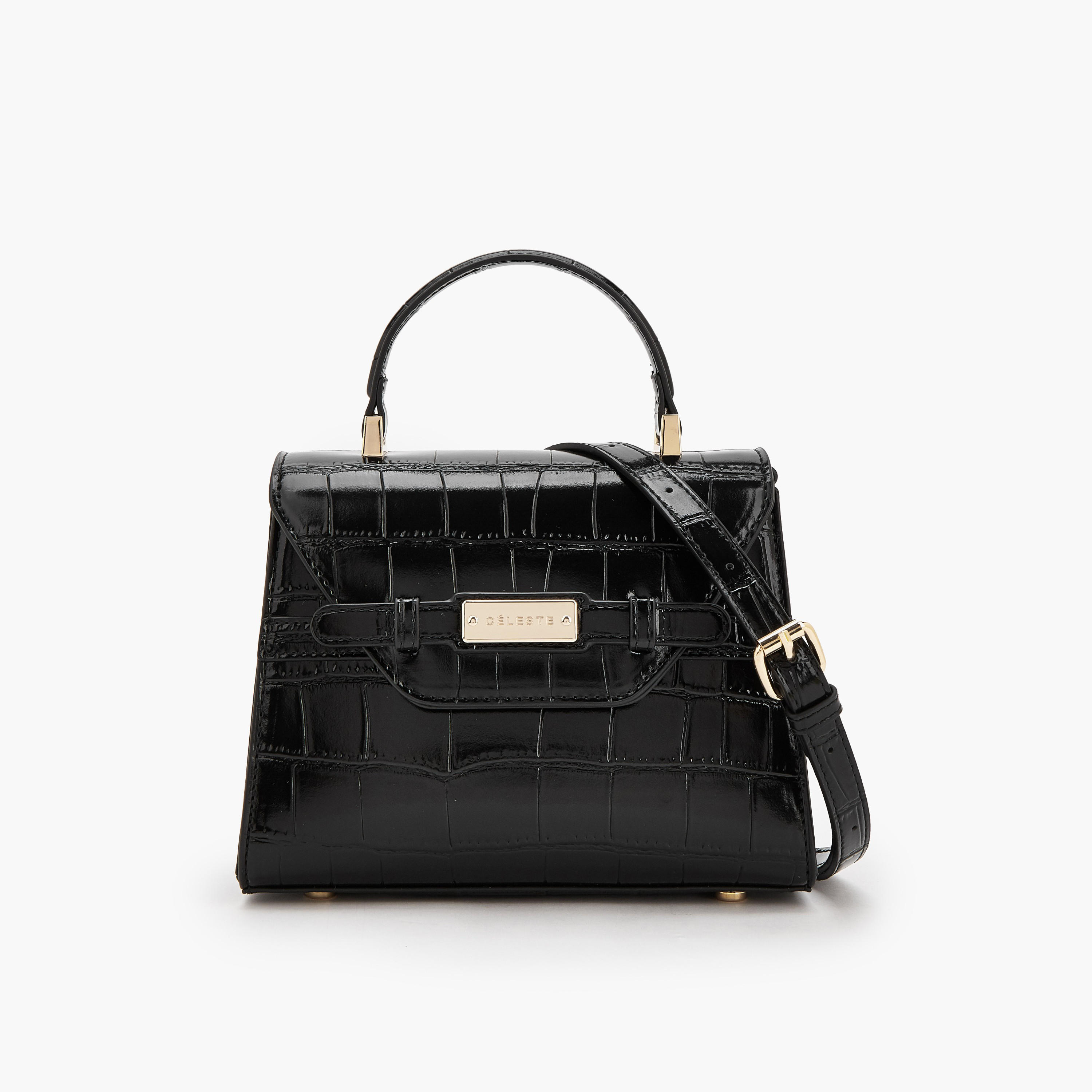 شنطة ساتشيل بارزة الملمس بحزام قابل للفصل من سيليست-women-bagsandwallets-handbags-image-1
