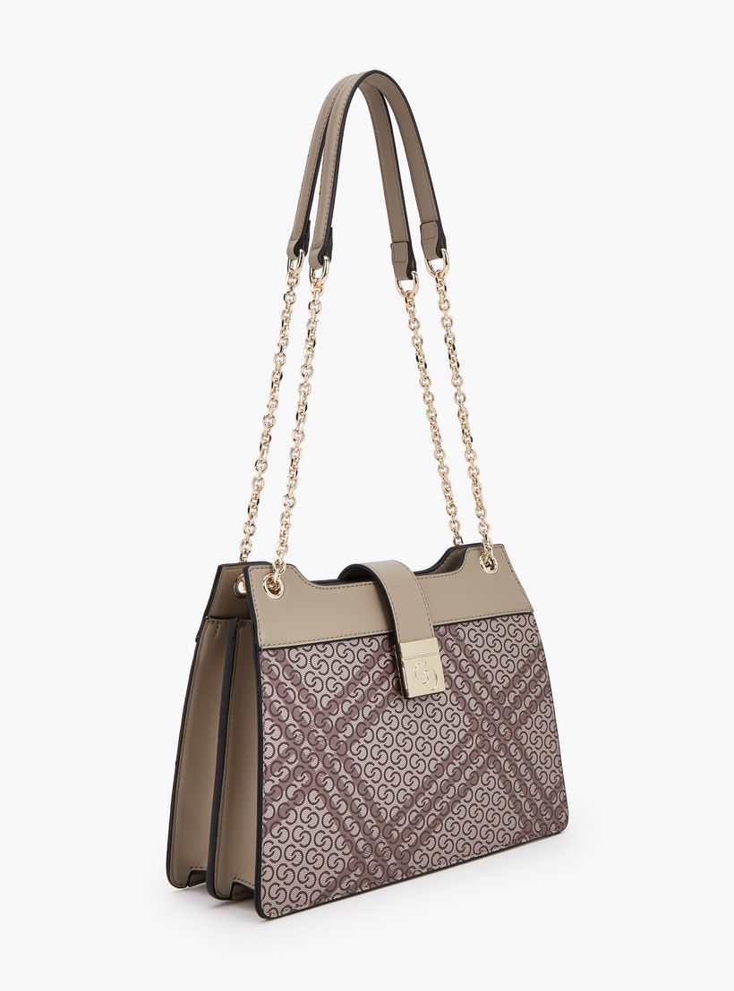 شنطة كتف بتفاصيل سلسلة وطبعات من سيليست-women-bagsandwallets-handbags-image-2