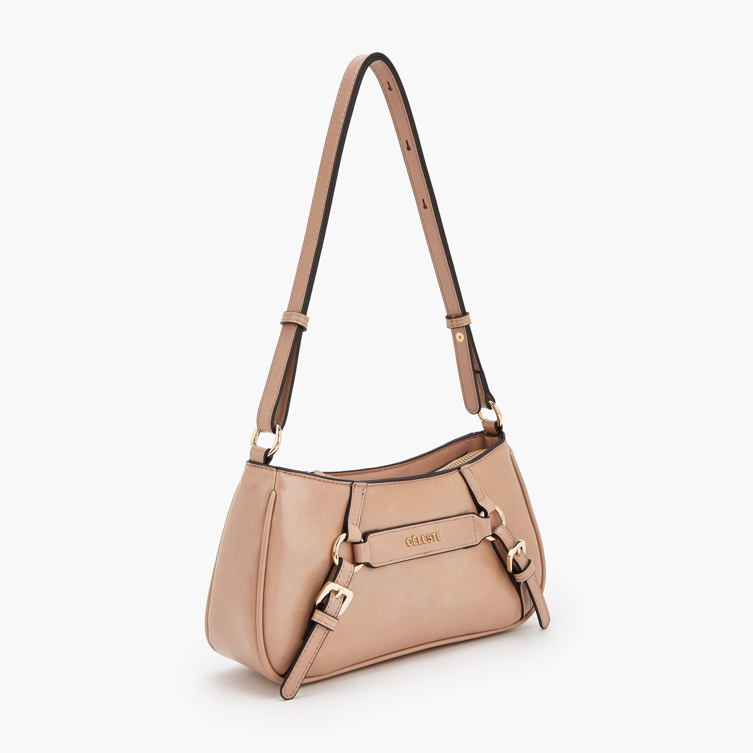 شنطة كروس بودي بحزام قابل للتعديل وتفاصيل إبزيم من سيليست-women-bagsandwallets-handbags-image-3