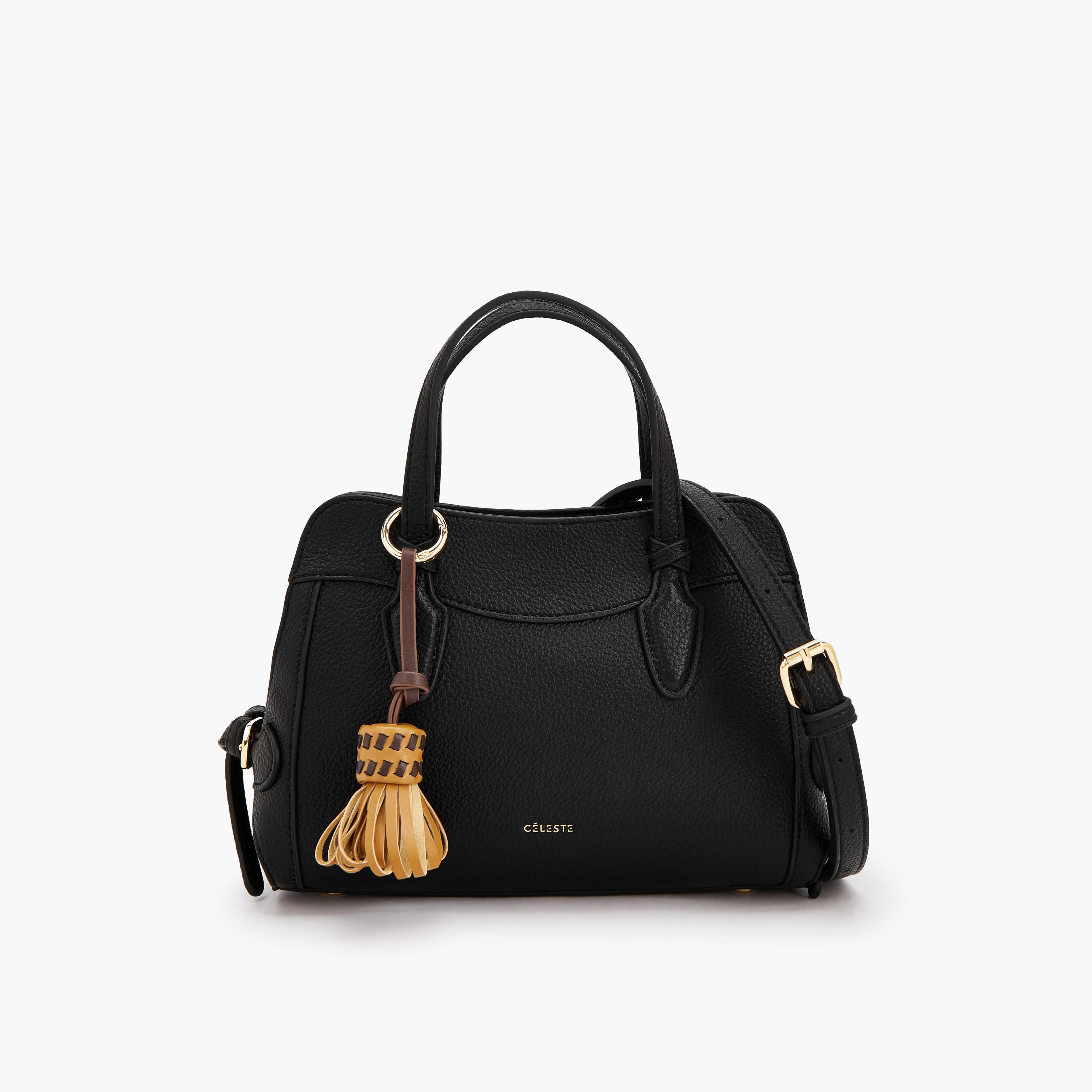 شنطة كروس بودي بارزة الملمس بتفاصيل شرابة من سيليست-women-bagsandwallets-handbags-image-1