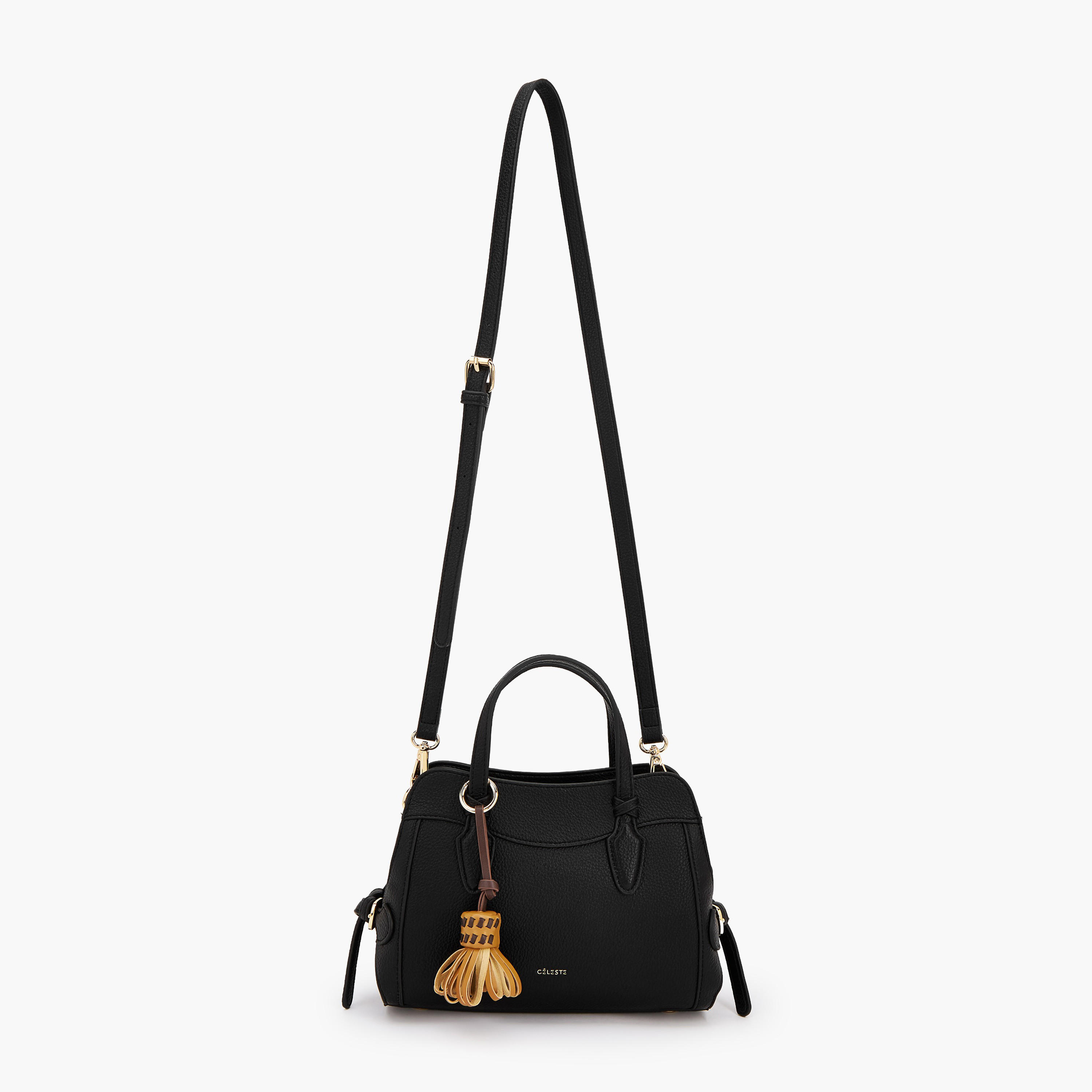 شنطة كروس بودي بارزة الملمس بتفاصيل شرابة من سيليست-women-bagsandwallets-handbags-image-2