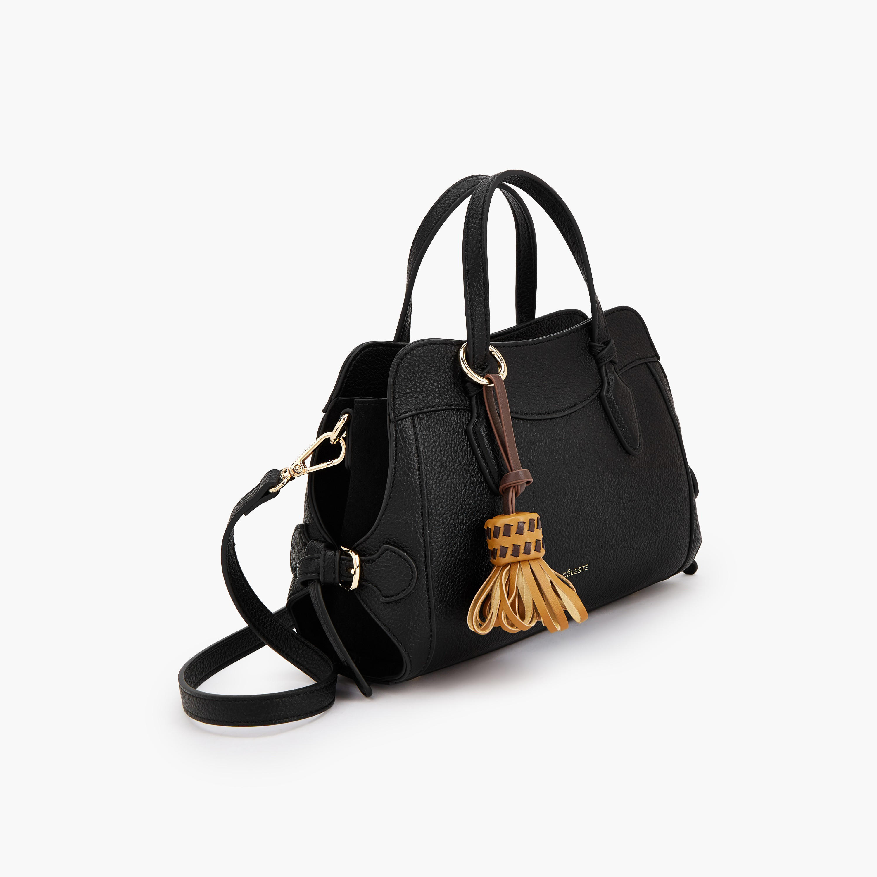 شنطة كروس بودي بارزة الملمس بتفاصيل شرابة من سيليست-women-bagsandwallets-handbags-image-3