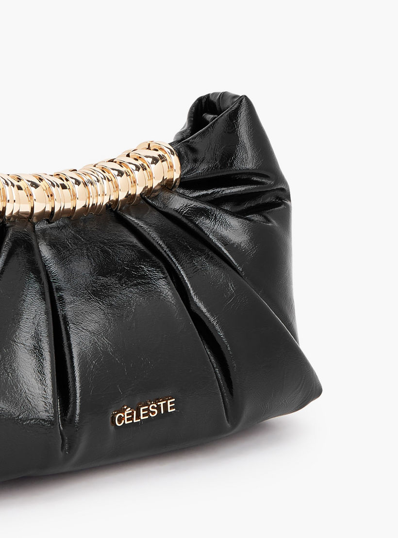 Celeste Pleated Sling Bag with Button Closure-women-bagsandwallets-handbags-image-3
