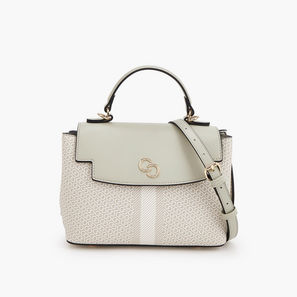 Celeste Printed Satchel Bag with Grab Handle-women-image-1