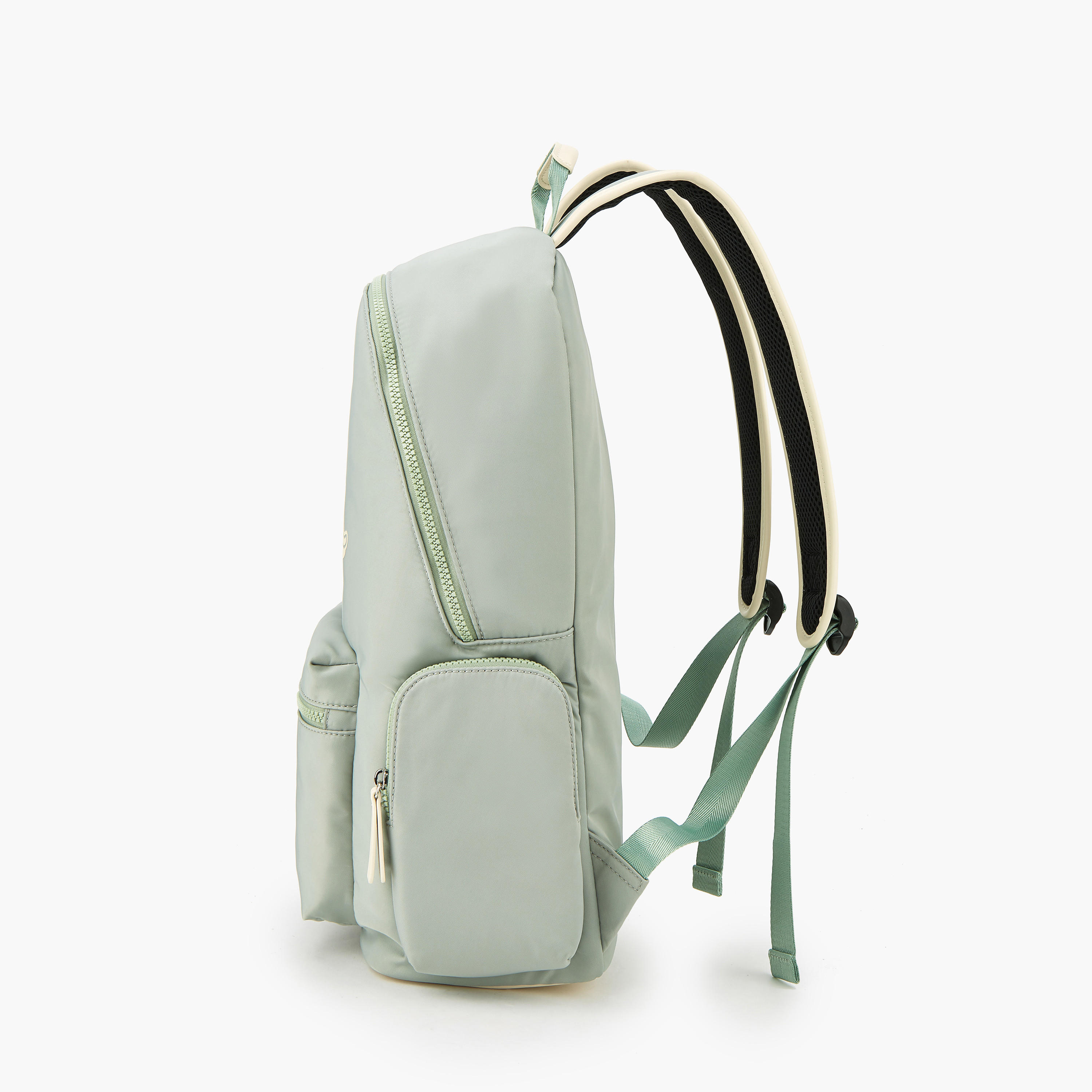 شنطة ظهر بوليستر بأحزمة قابلة للتعديل وطبعات الشعار من لي كوبر-women-bagsandwallets-backpacks-image-4
