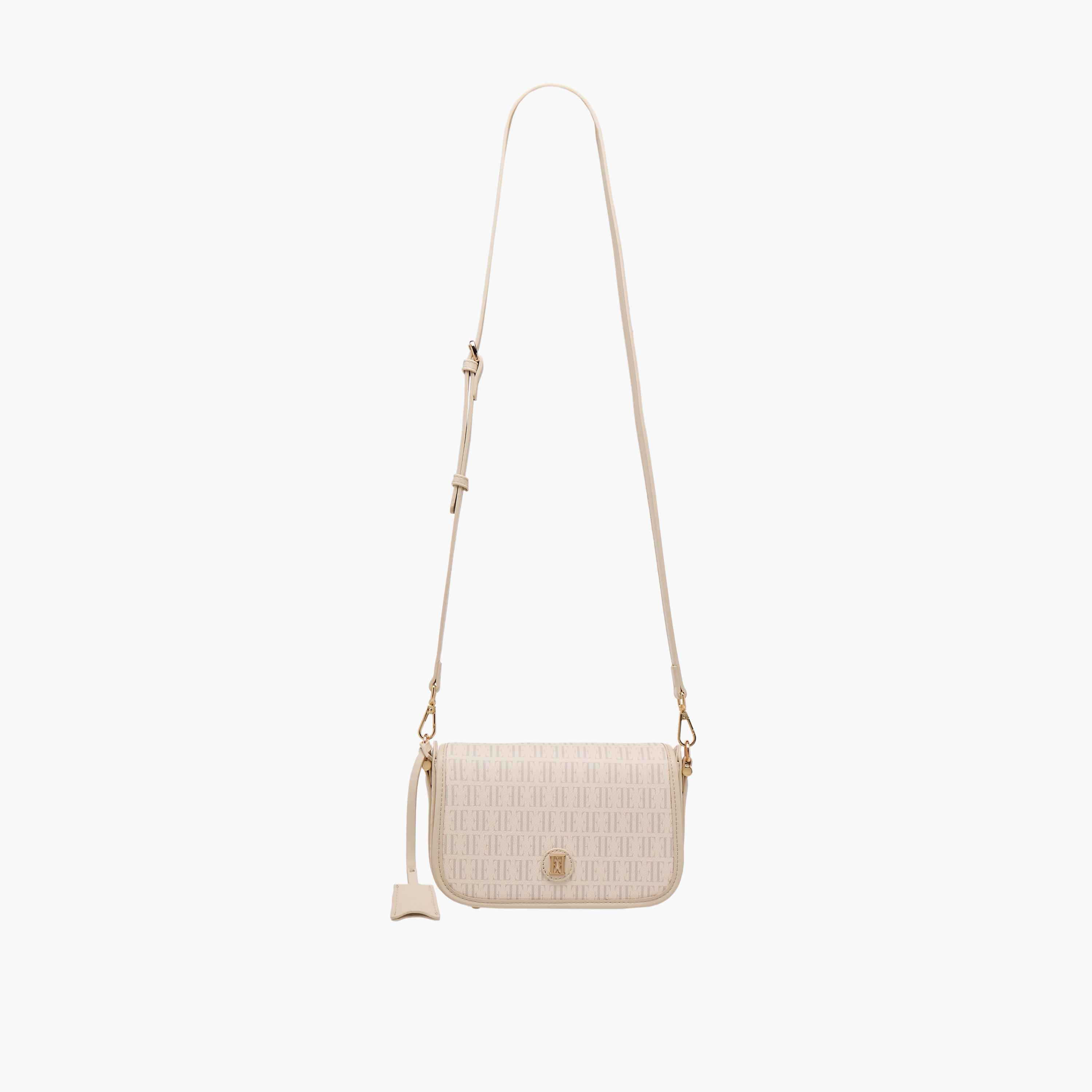 Elle Monogram Print Crossbody Bag with Detachable Strap-women-bagsandwallets-handbags-image-2