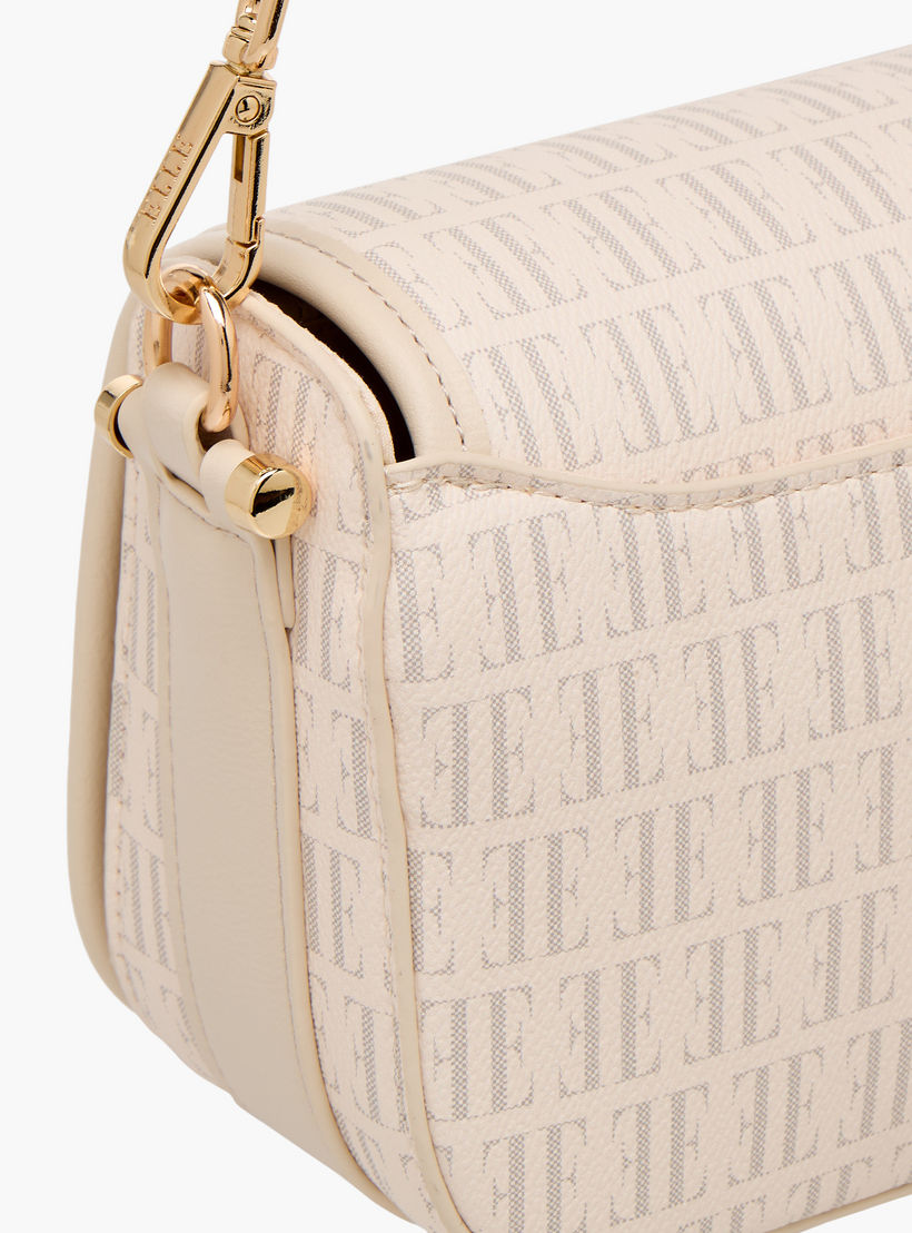 Elle Monogram Print Crossbody Bag with Detachable Strap-women-bagsandwallets-handbags-image-5