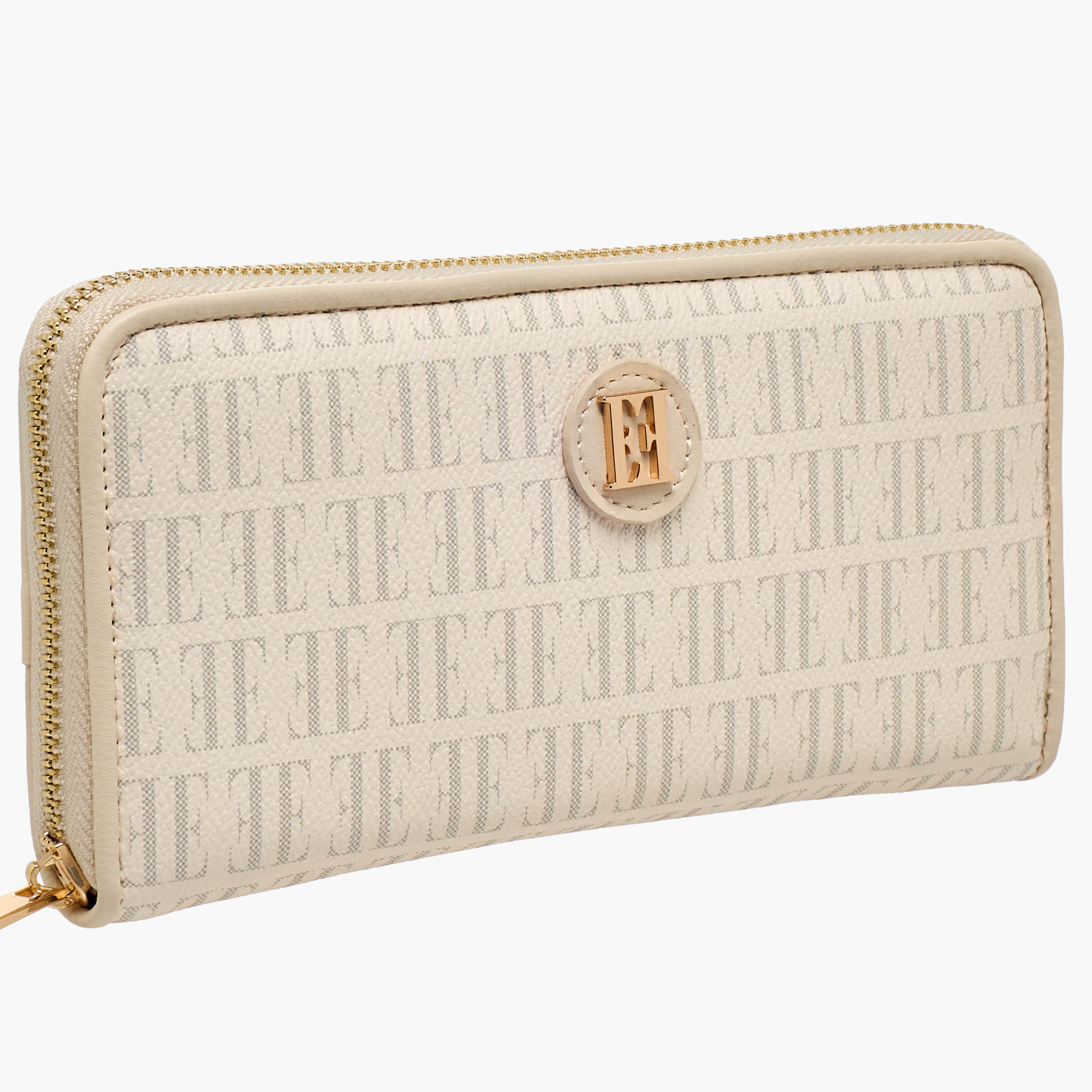 محفظة بطبعات مونوجرام وسحاب إغلاق من إيل-women-bagsandwallets-wallets-image-4