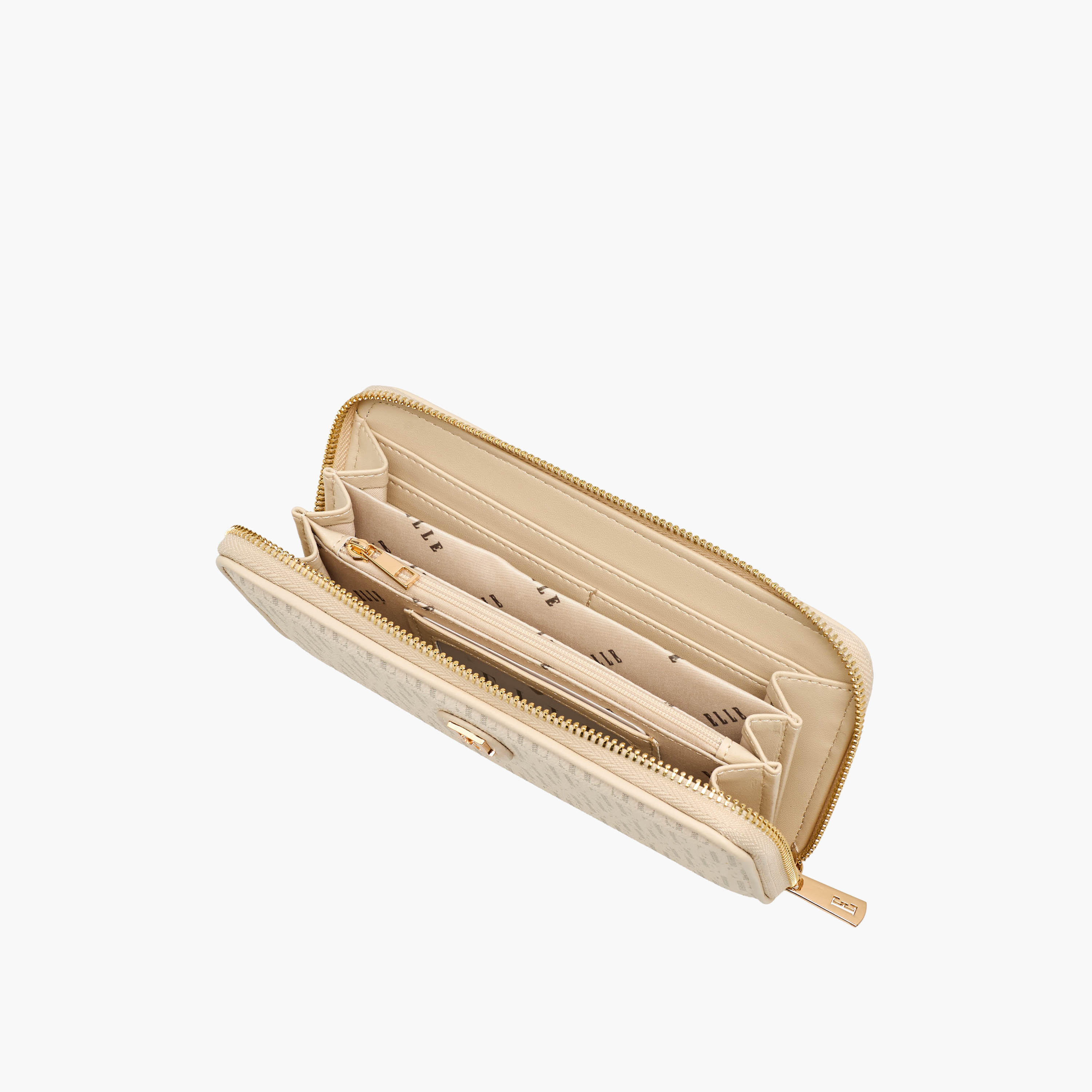 محفظة بطبعات مونوجرام وسحاب إغلاق من إيل-women-bagsandwallets-wallets-image-6