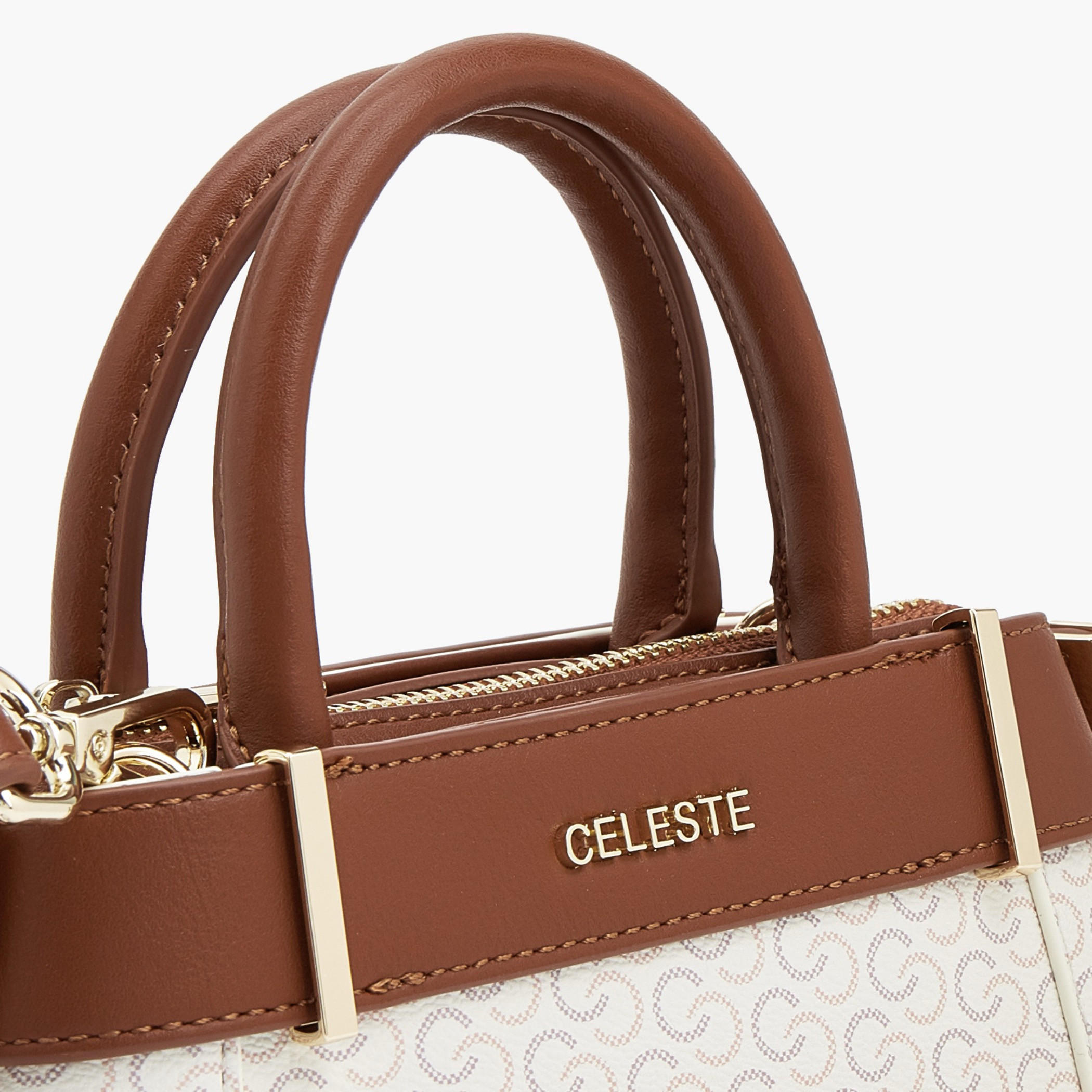 Celeste Textured Satchel Bag with Detachable Strap-women-bagsandwallets-handbags-image-5