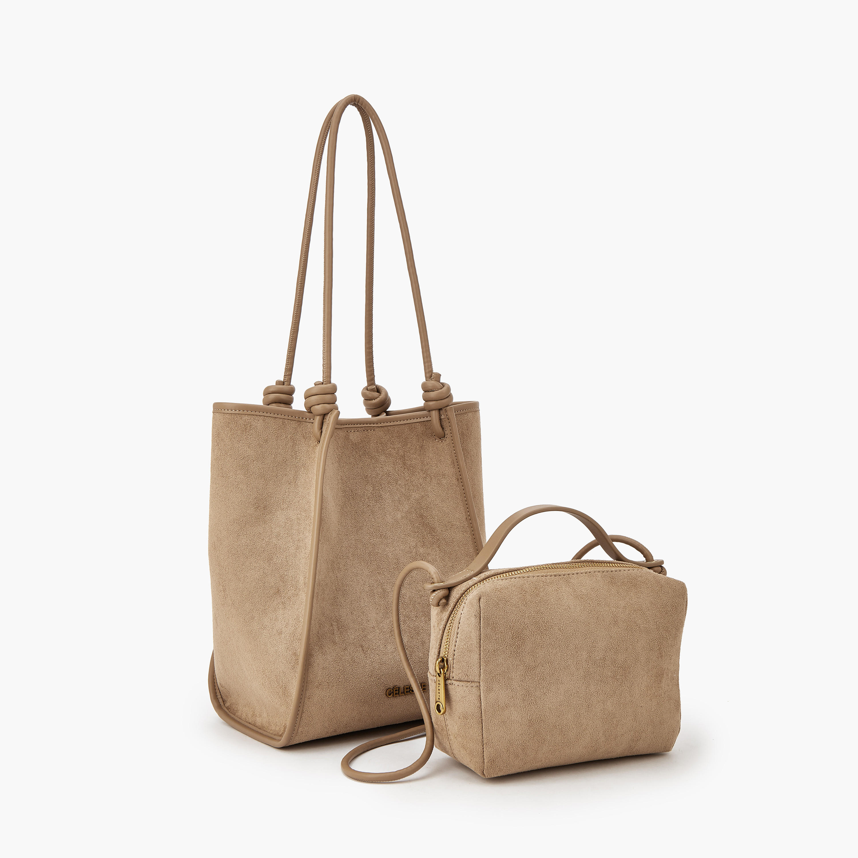 Celeste Textured Tote Bag with Crossbody Bag-women-bagsandwallets-handbags-image-8