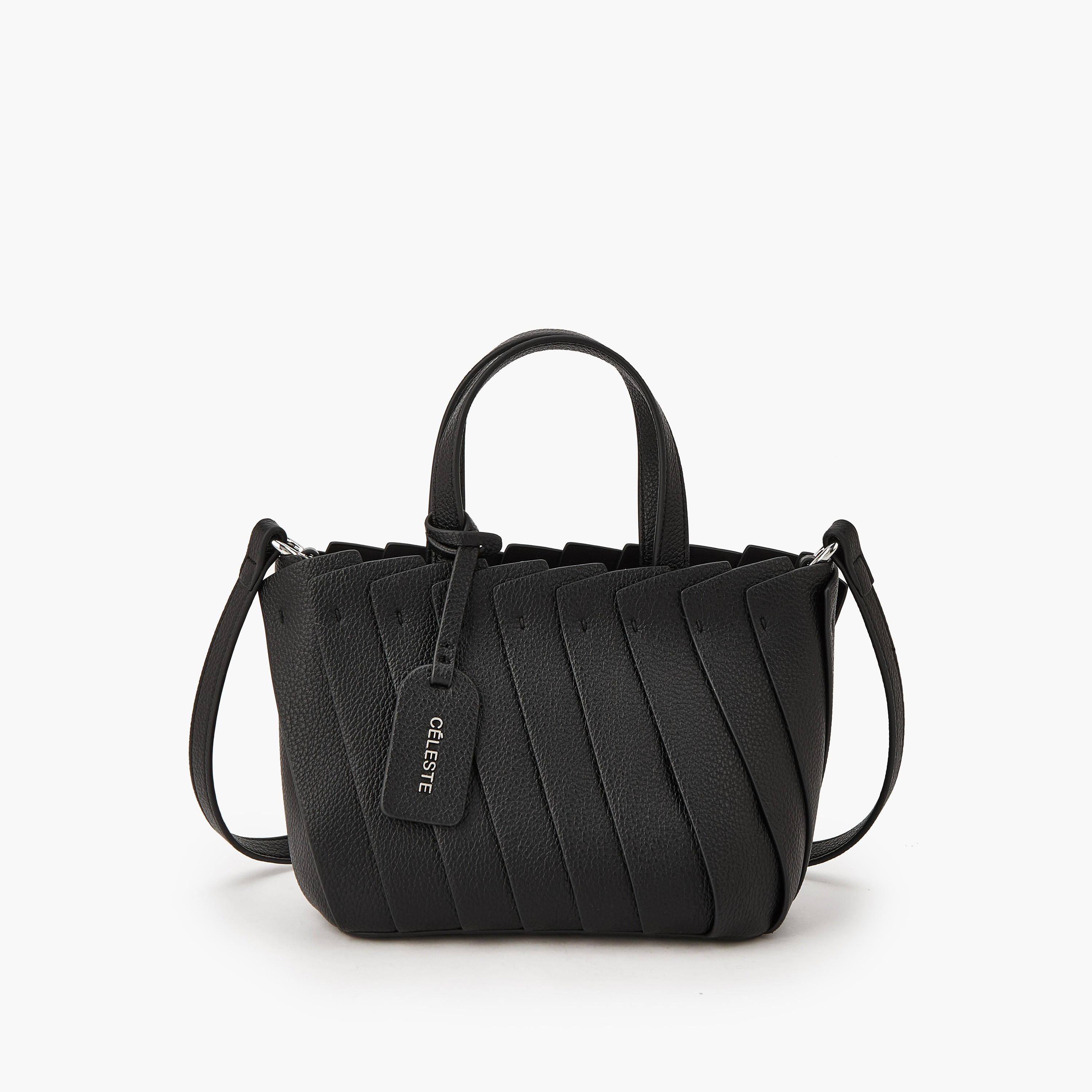شنطة توتي بارزة الملمس بحزام قابل للتعديل من سيليست-women-bagsandwallets-handbags-image-1
