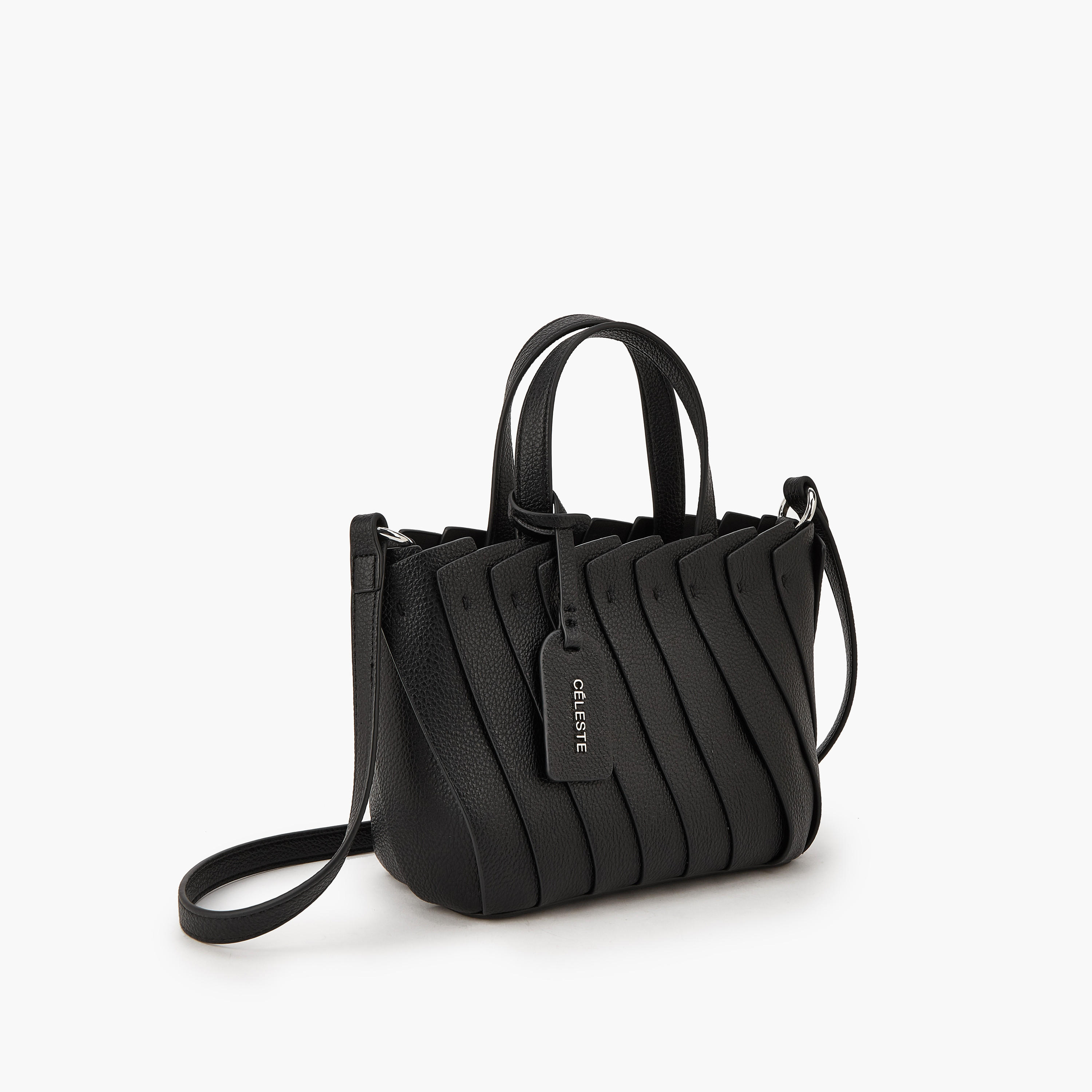 شنطة توتي بارزة الملمس بحزام قابل للتعديل من سيليست-women-bagsandwallets-handbags-image-6