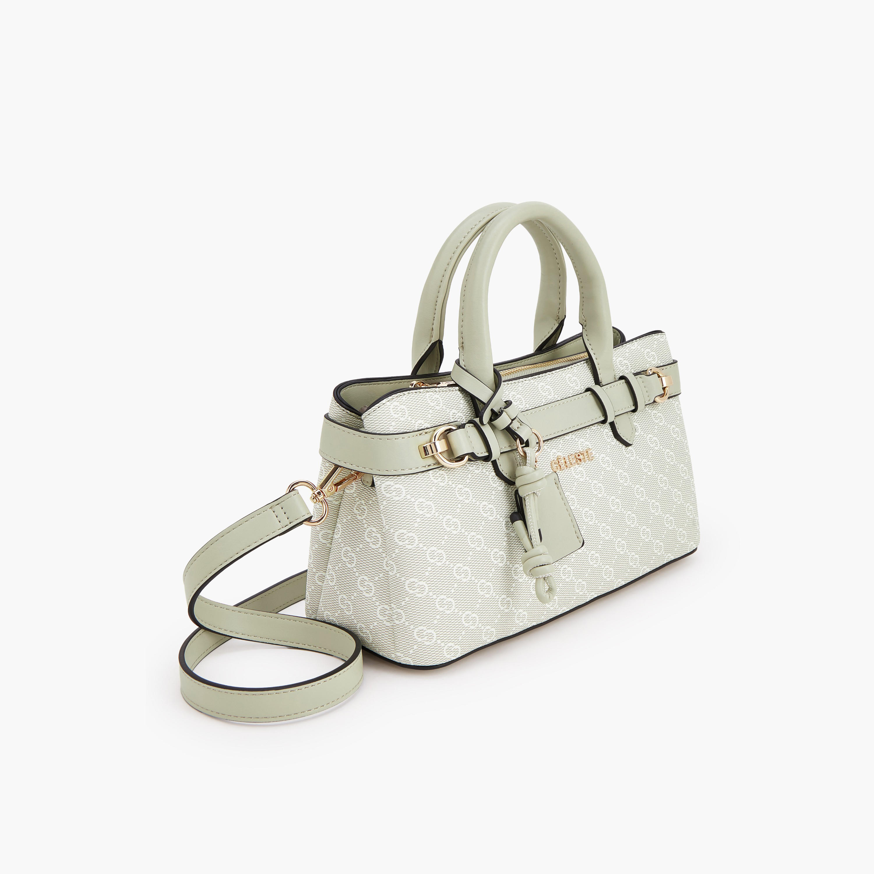 Celeste Monogram Print Tote Bag with Detachable Strap-women-bagsandwallets-handbags-image-3