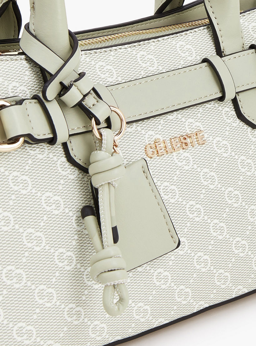 Celeste Monogram Print Tote Bag with Detachable Strap-women-bagsandwallets-handbags-image-4