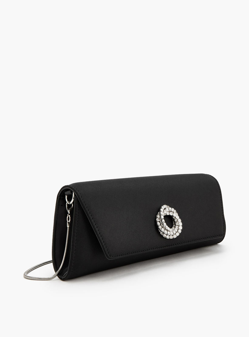 شنطة كلاتش مزينة بحزام سلسلة قابل للفصل من سيليست-women-bagsandwallets-handbags-image-3