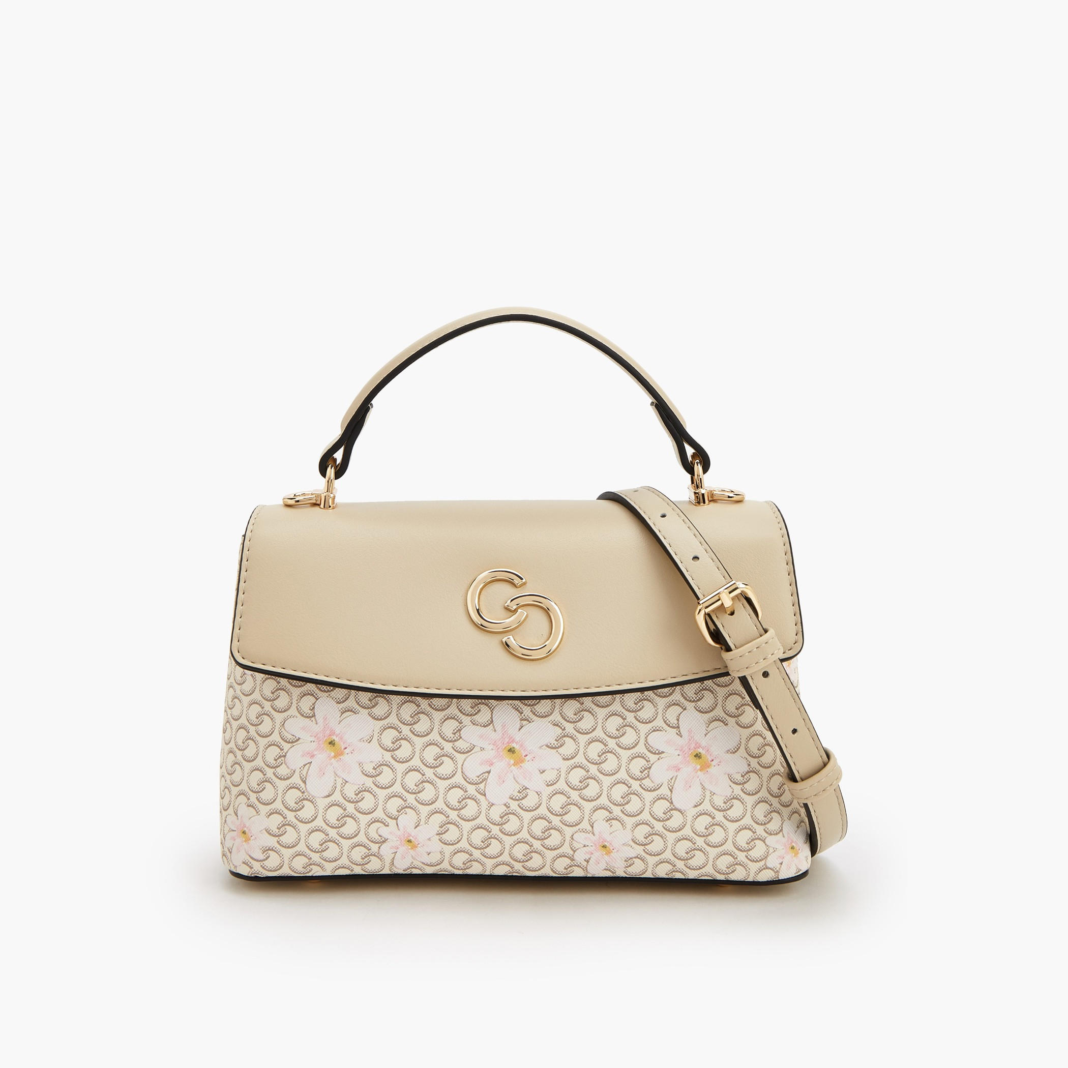 شنطة كروس بودي بطبعات مونوجرام وحزام قابل للفصل من سيليست-women-bagsandwallets-handbags-image-1
