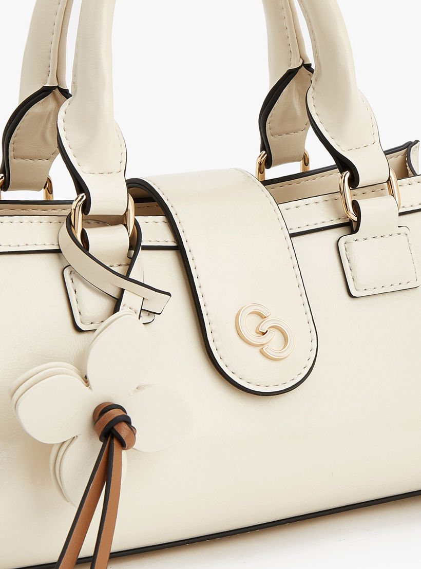 Celeste Solid Tote Bag with Floral Charm-women-bagsandwallets-handbags-image-4