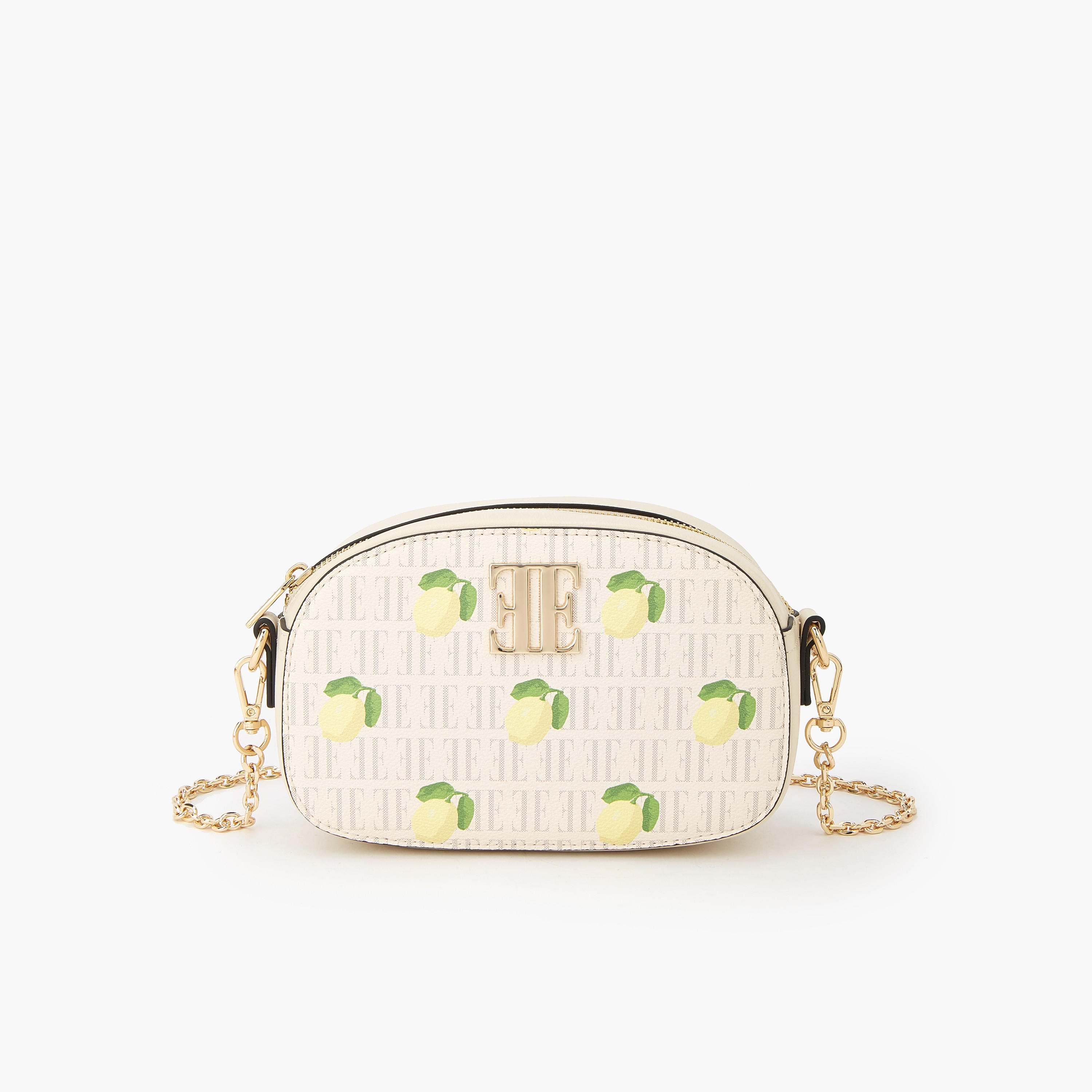 شنطة كروس بودي بحزام سلسلة قابل للفصل وطبعات ليمون من إيل-women-bagsandwallets-handbags-image-1