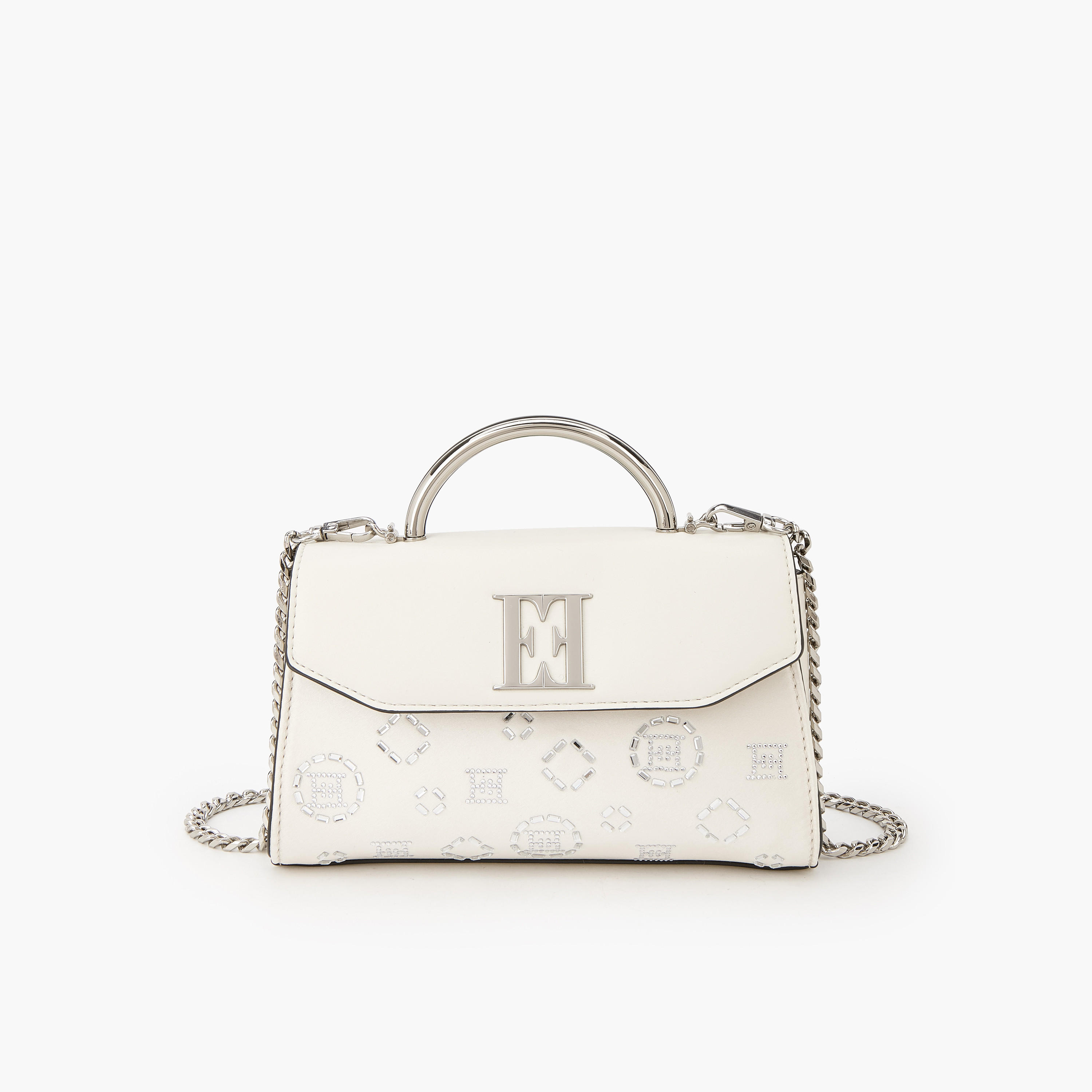 Elle Embellished Crossbody Bag with Detachable Chain Strap-women-bagsandwallets-handbags-image-1