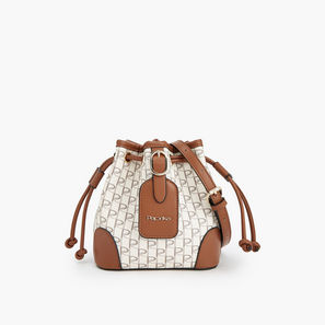 شنطة دلو برباط إغلاق وطبعات مونوجرام من بابريكا-women-bagsandwallets-handbags-image-1