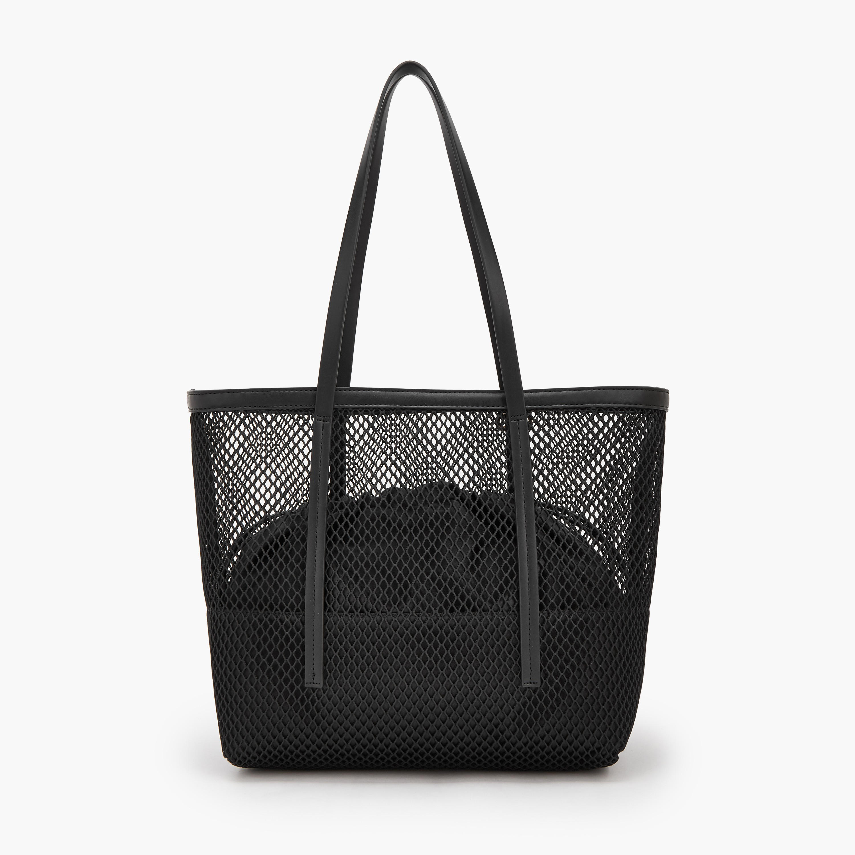 Celeste Textured Shopper Bag with Drawstring Pouch-women-bagsandwallets-handbags-image-5