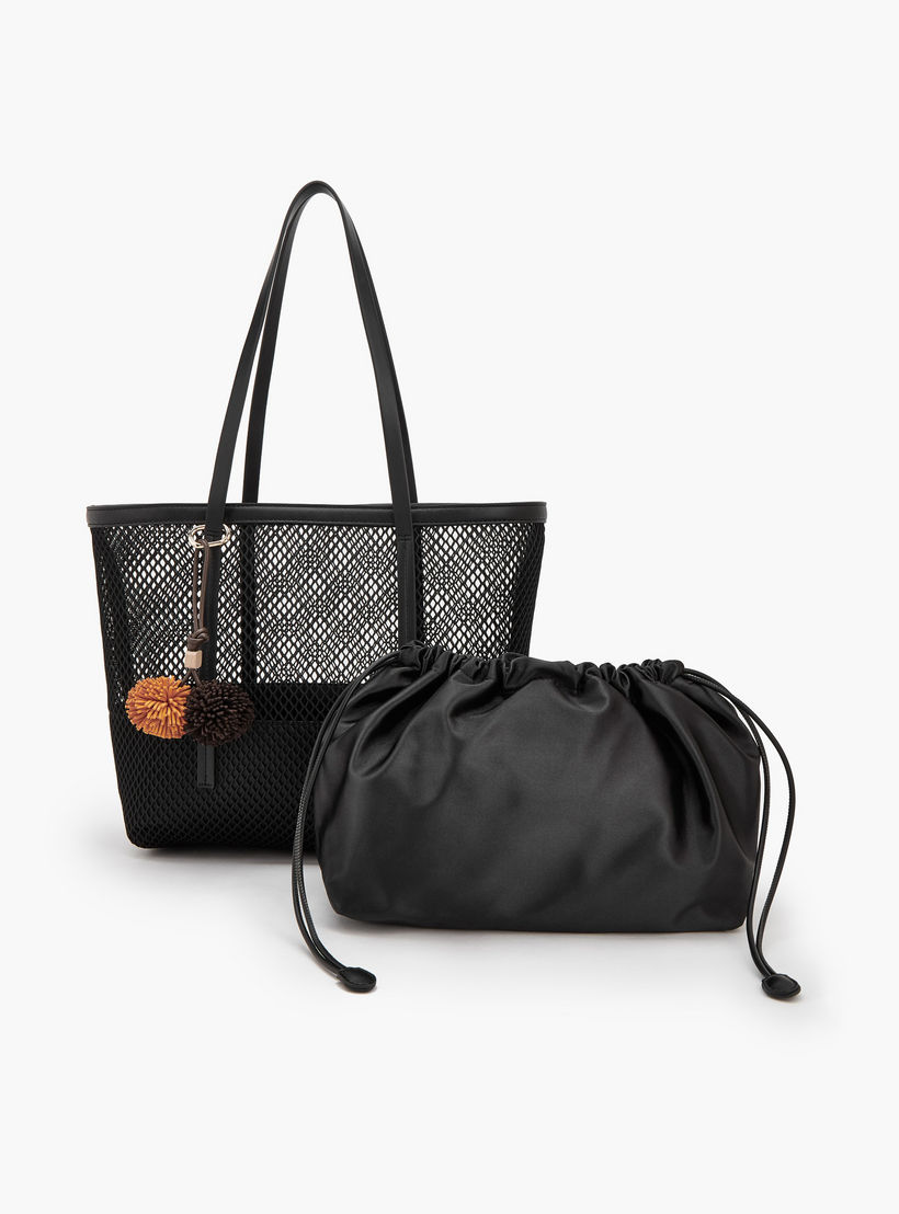 Celeste Textured Shopper Bag with Drawstring Pouch-women-bagsandwallets-handbags-image-6