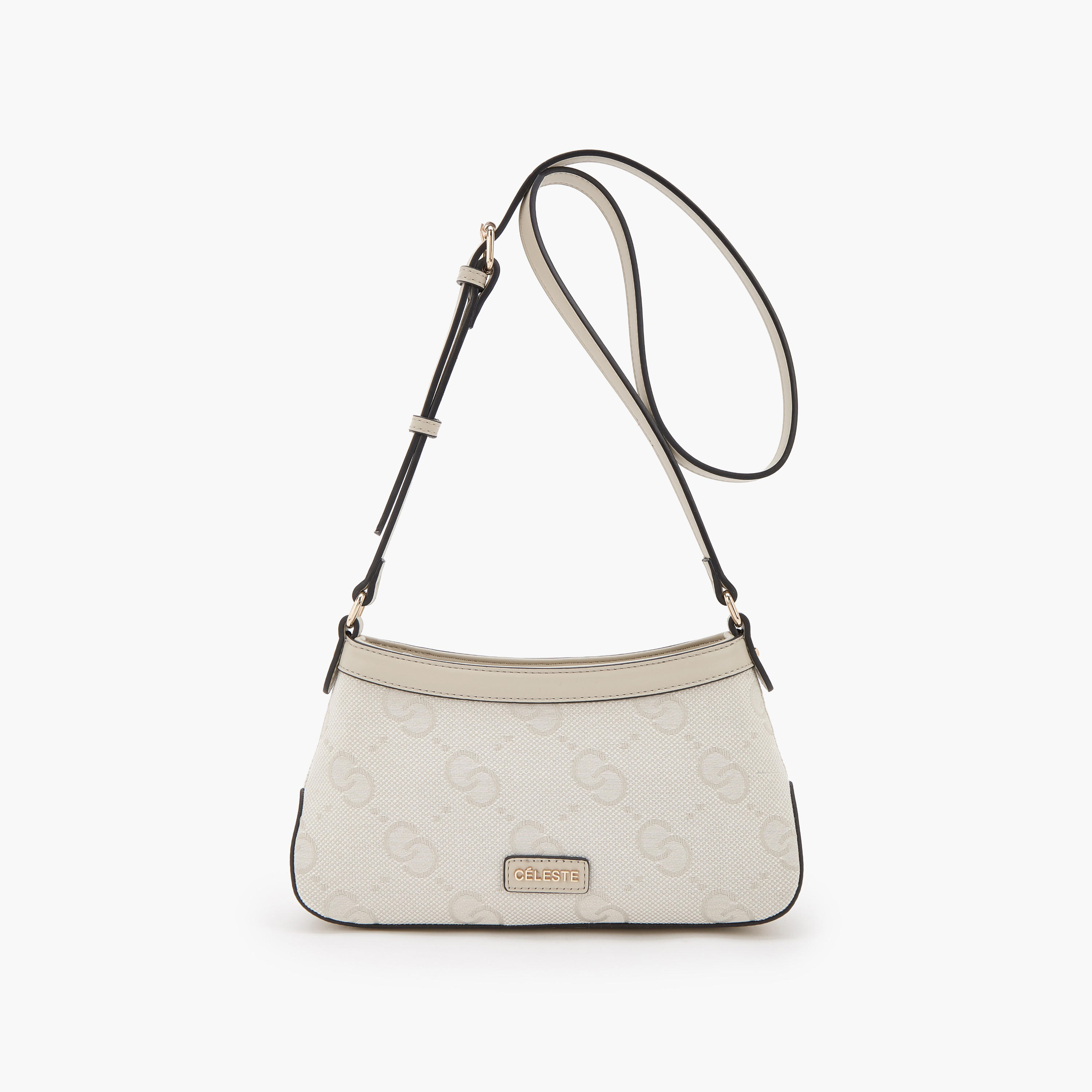 Celeste Textured Crossbody Bag with Adjustable Strap-women-bagsandwallets-handbags-image-1