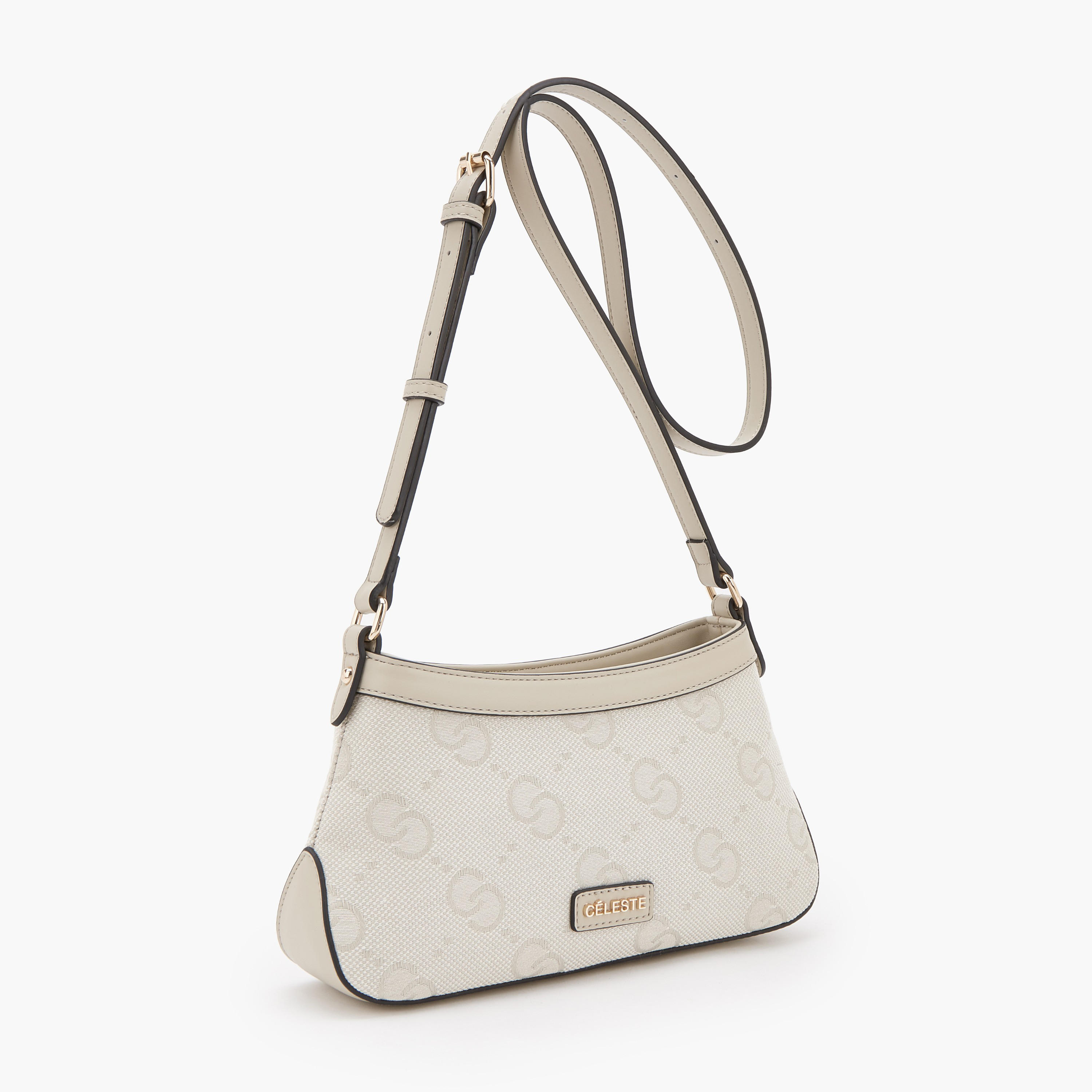 Celeste Textured Crossbody Bag with Adjustable Strap-women-bagsandwallets-handbags-image-3