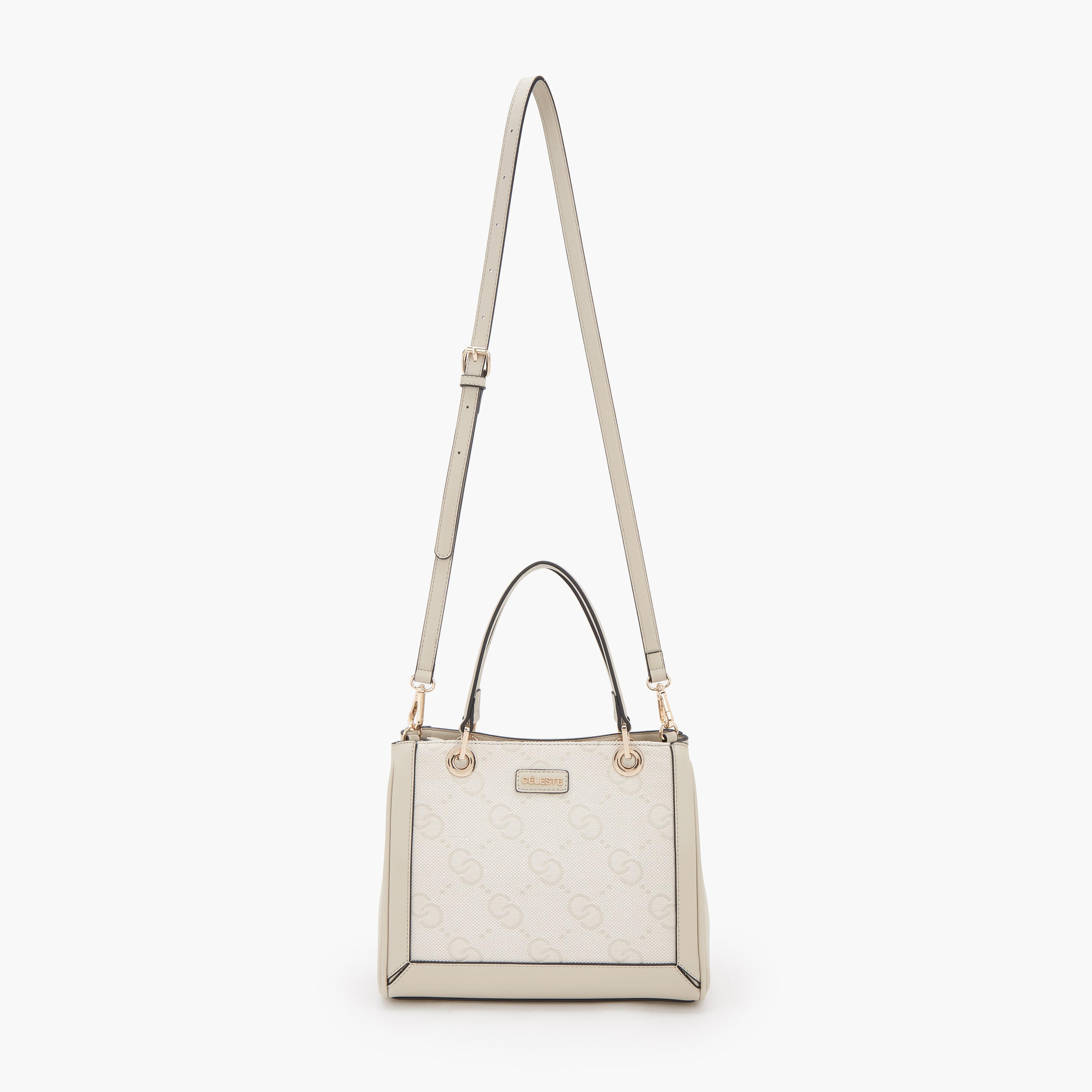 Celeste Textured Tote Bag with Detachable Strap-women-bagsandwallets-handbags-image-2