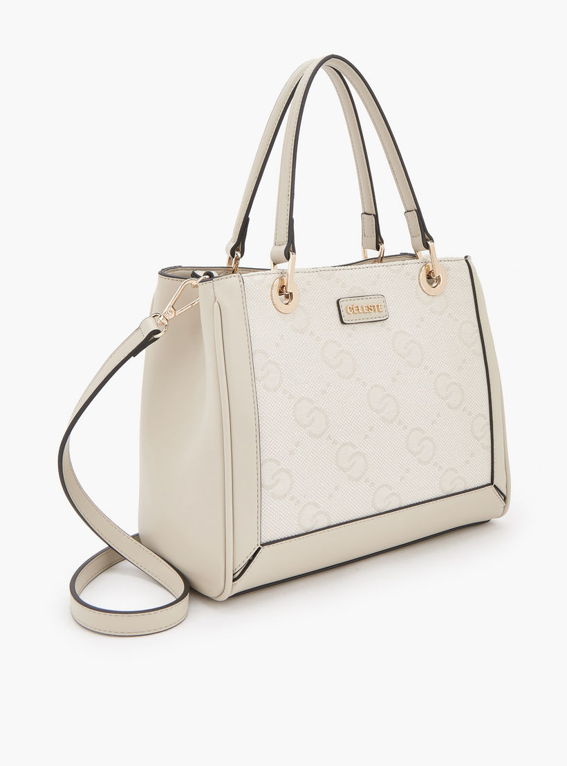 Celeste Textured Tote Bag with Detachable Strap-women-bagsandwallets-handbags-image-3