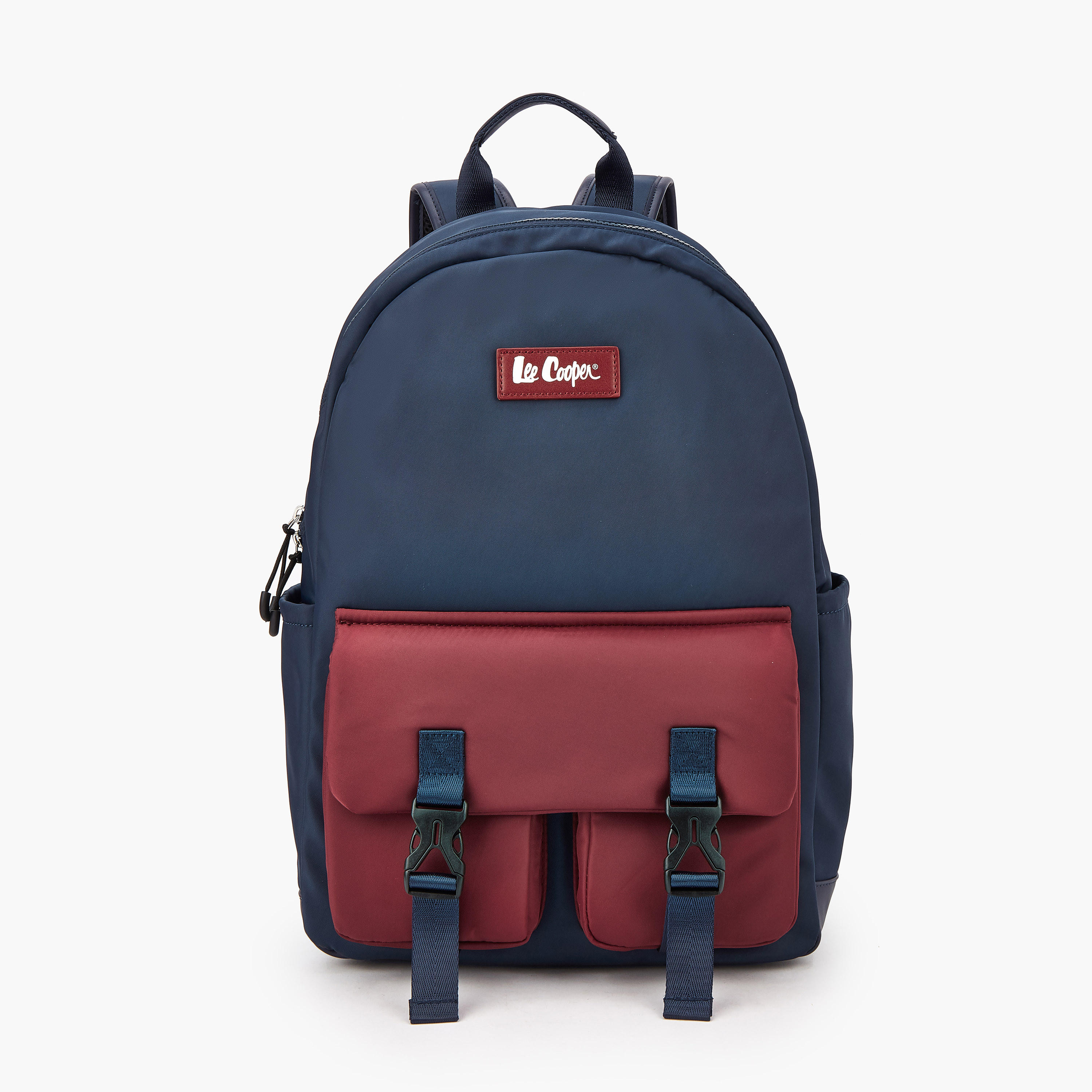 شنطة ظهر قماش سادة بأحزمة قابلة للتعديل من لي كوبر-women-bagsandwallets-backpacks-image-1