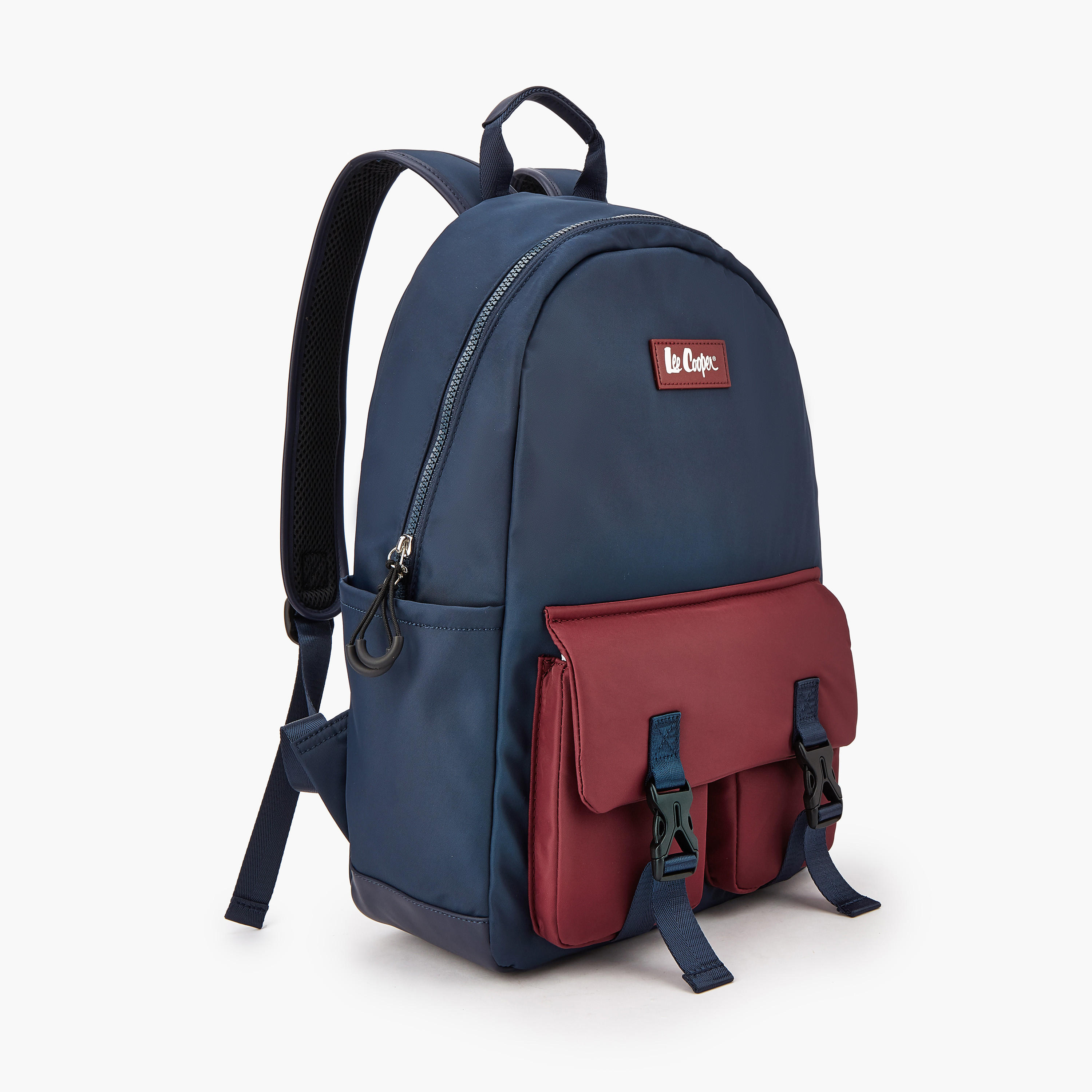 شنطة ظهر قماش سادة بأحزمة قابلة للتعديل من لي كوبر-women-bagsandwallets-backpacks-image-2