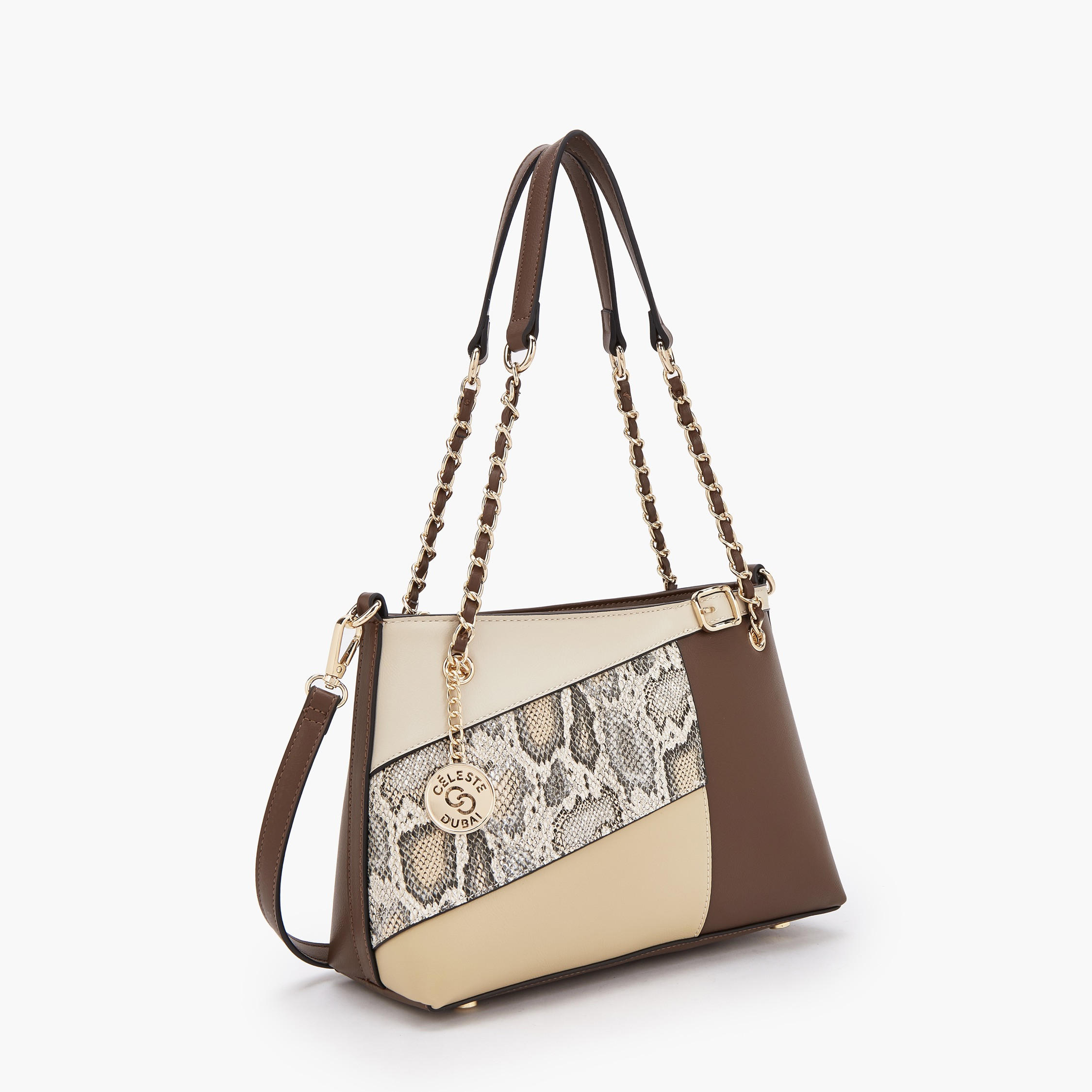 Celeste Panelled Shoulder Bag with Detachable Strap-women-bagsandwallets-handbags-image-2