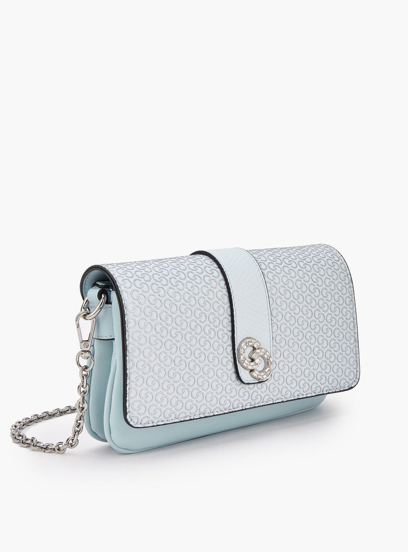 Celeste Monogram Print Sling Bag with Detachable Chain Strap-women-bagsandwallets-handbags-image-2