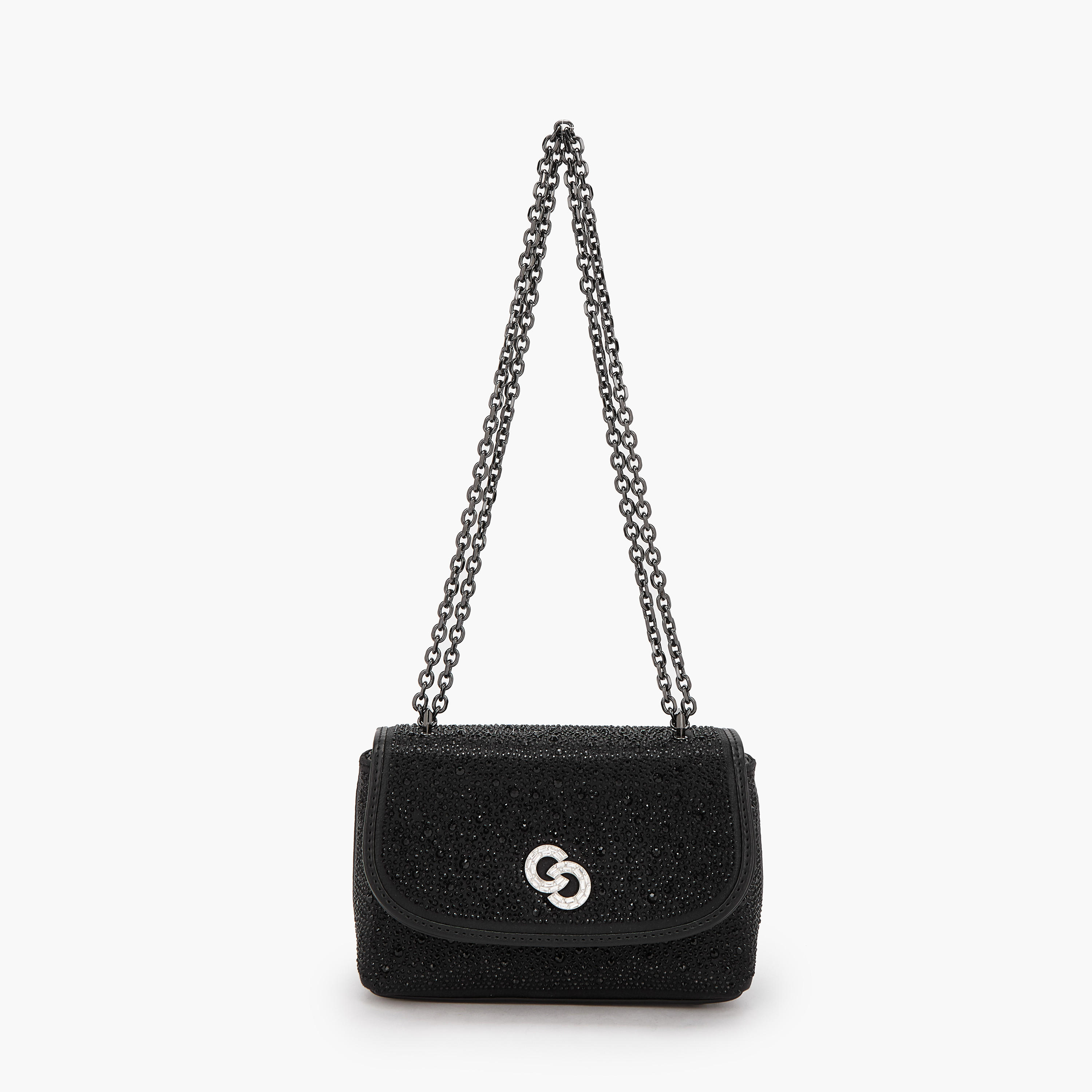 Celeste Embellished Sling Bag with Chain Strap-women-bagsandwallets-handbags-image-1
