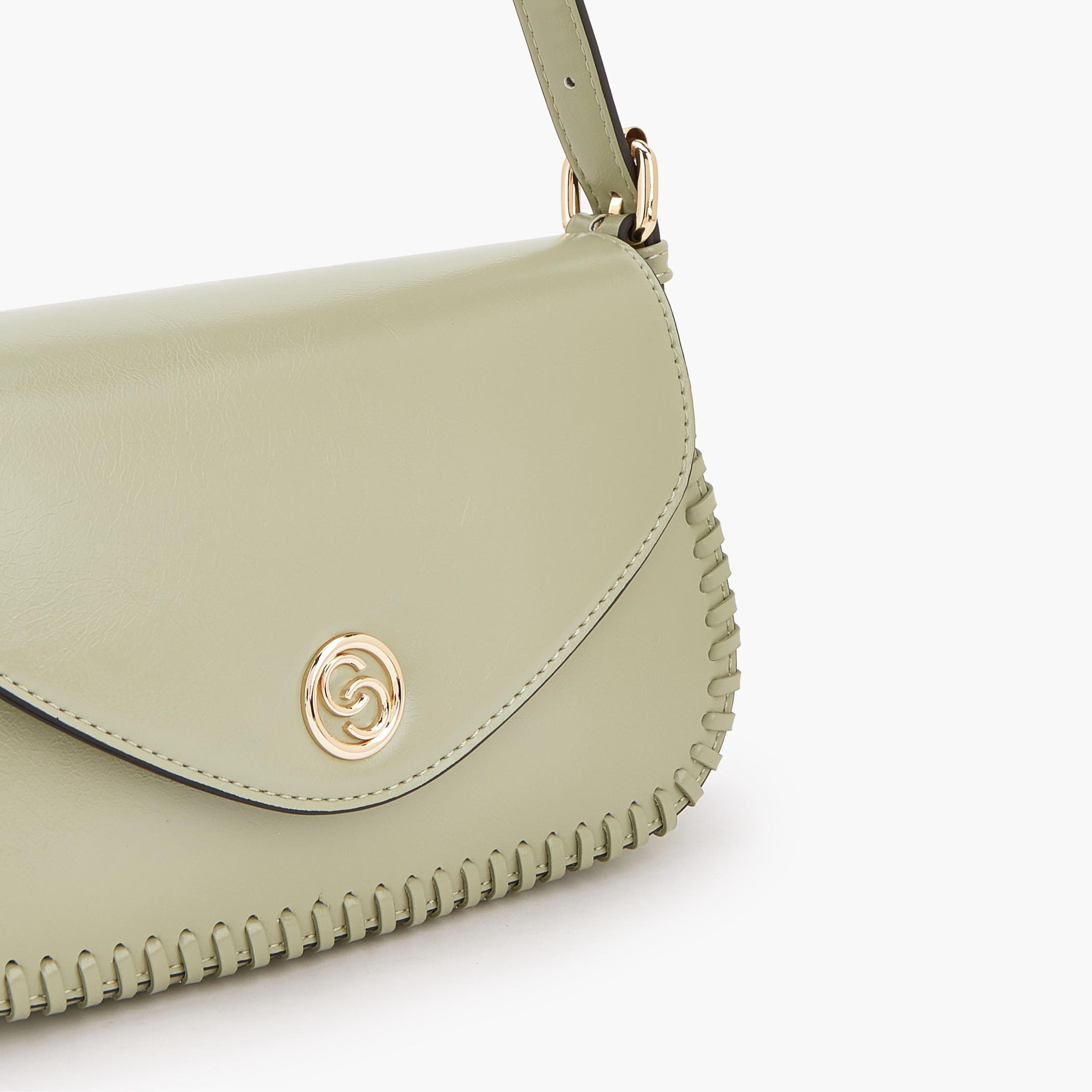 شنطة كتف بزر إغلاق وتفاصيل مغرزة من سيليست-women-bagsandwallets-handbags-image-3