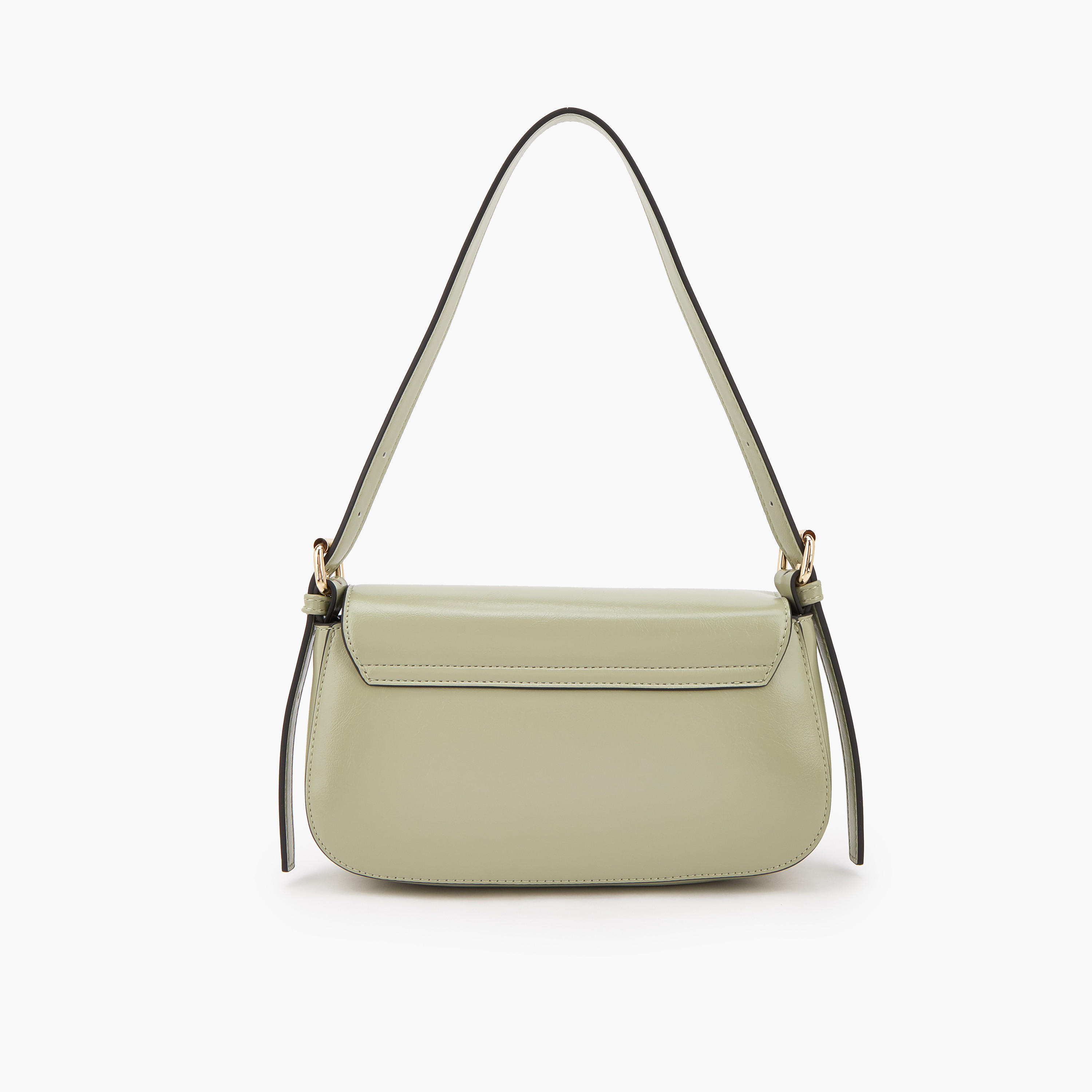 شنطة كتف بزر إغلاق وتفاصيل مغرزة من سيليست-women-bagsandwallets-handbags-image-4