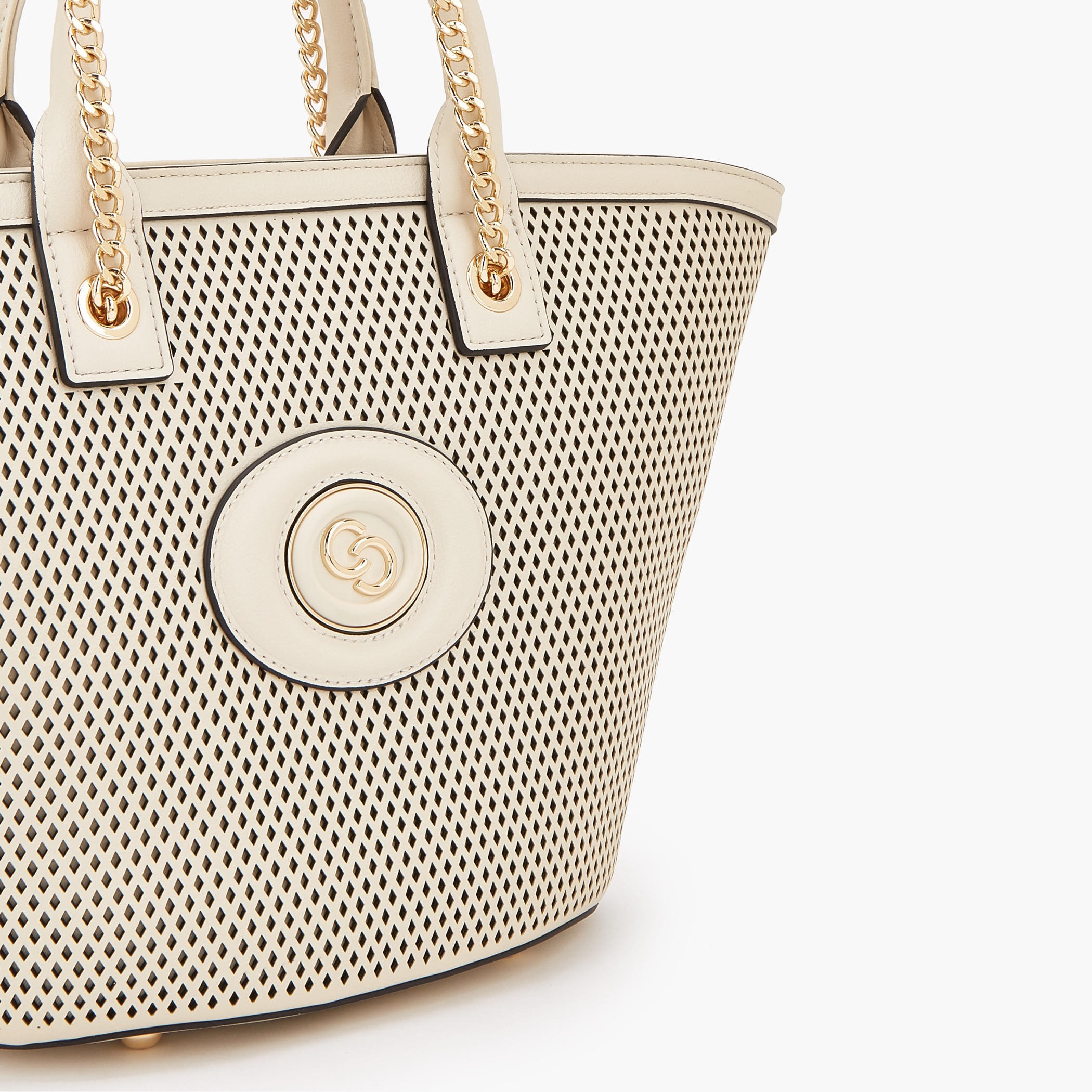 Celeste Textured Tote Bag with Chain Strap-women-bagsandwallets-handbags-image-3